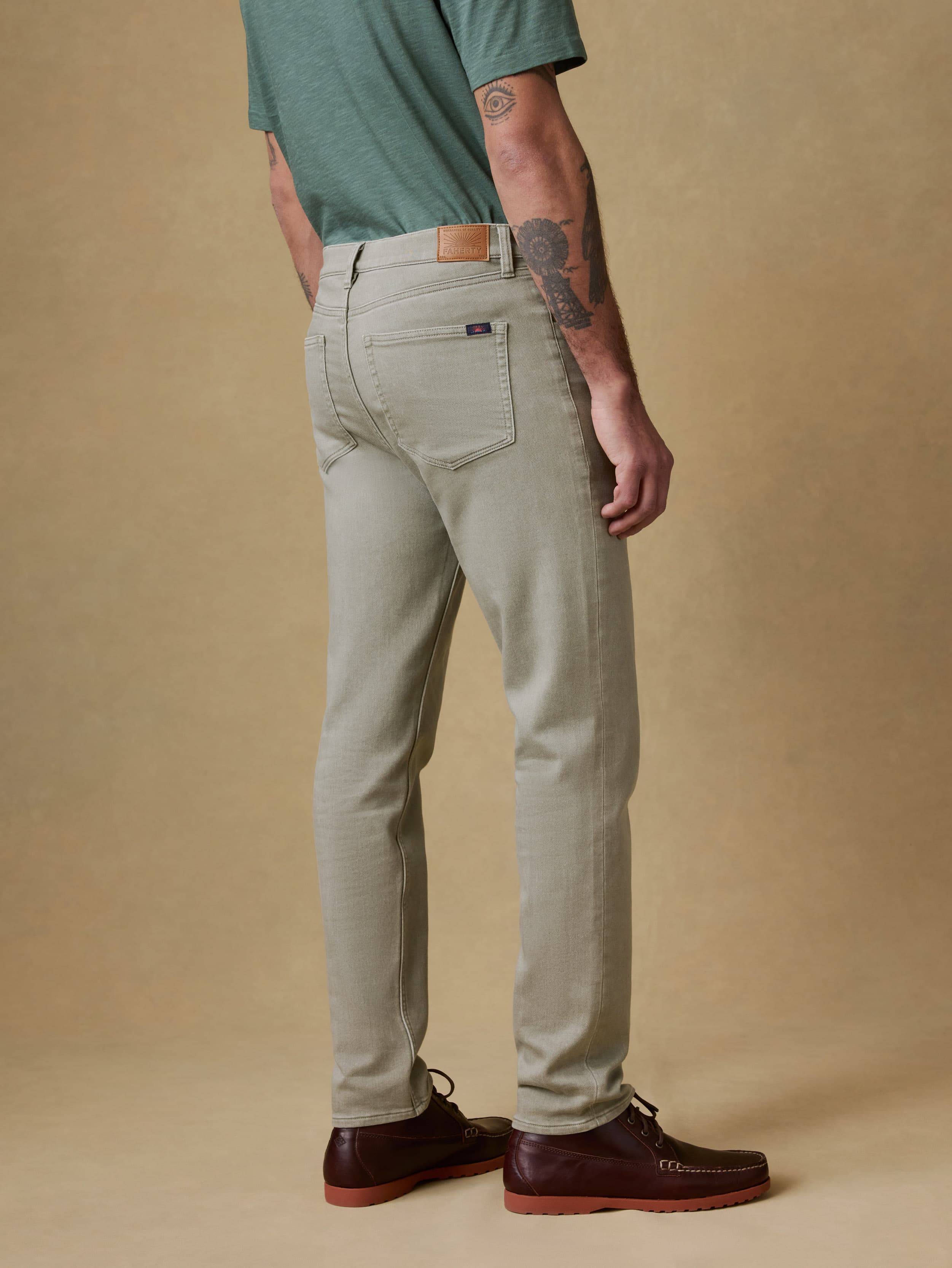 Stretch Terry 5 Pocket Coastal Sage