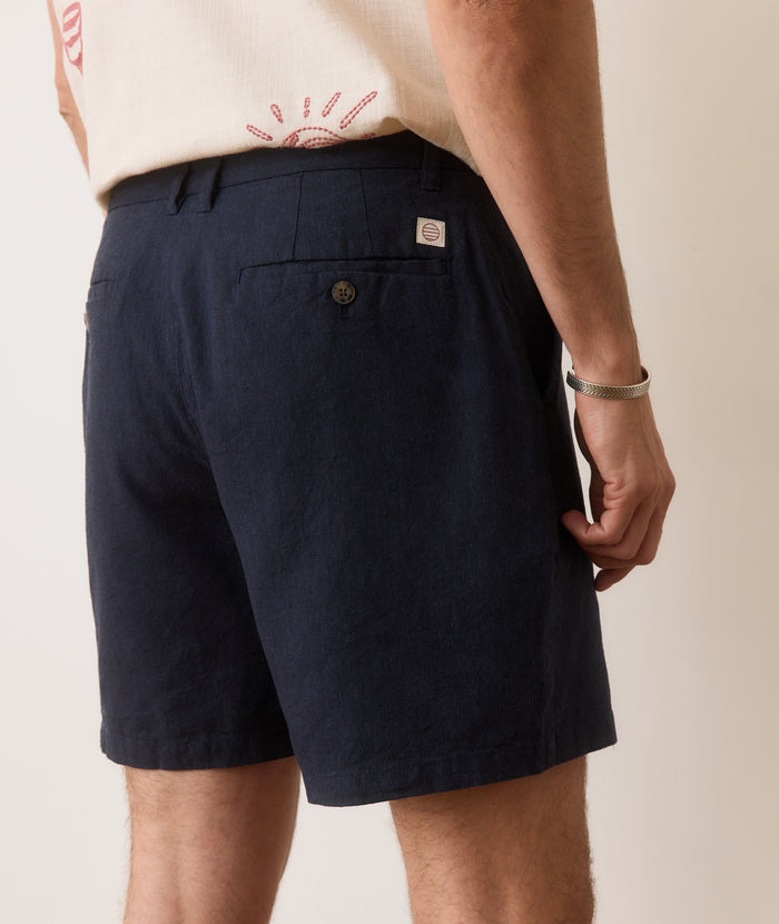 Hemp Resort Short - 7" India Ink
