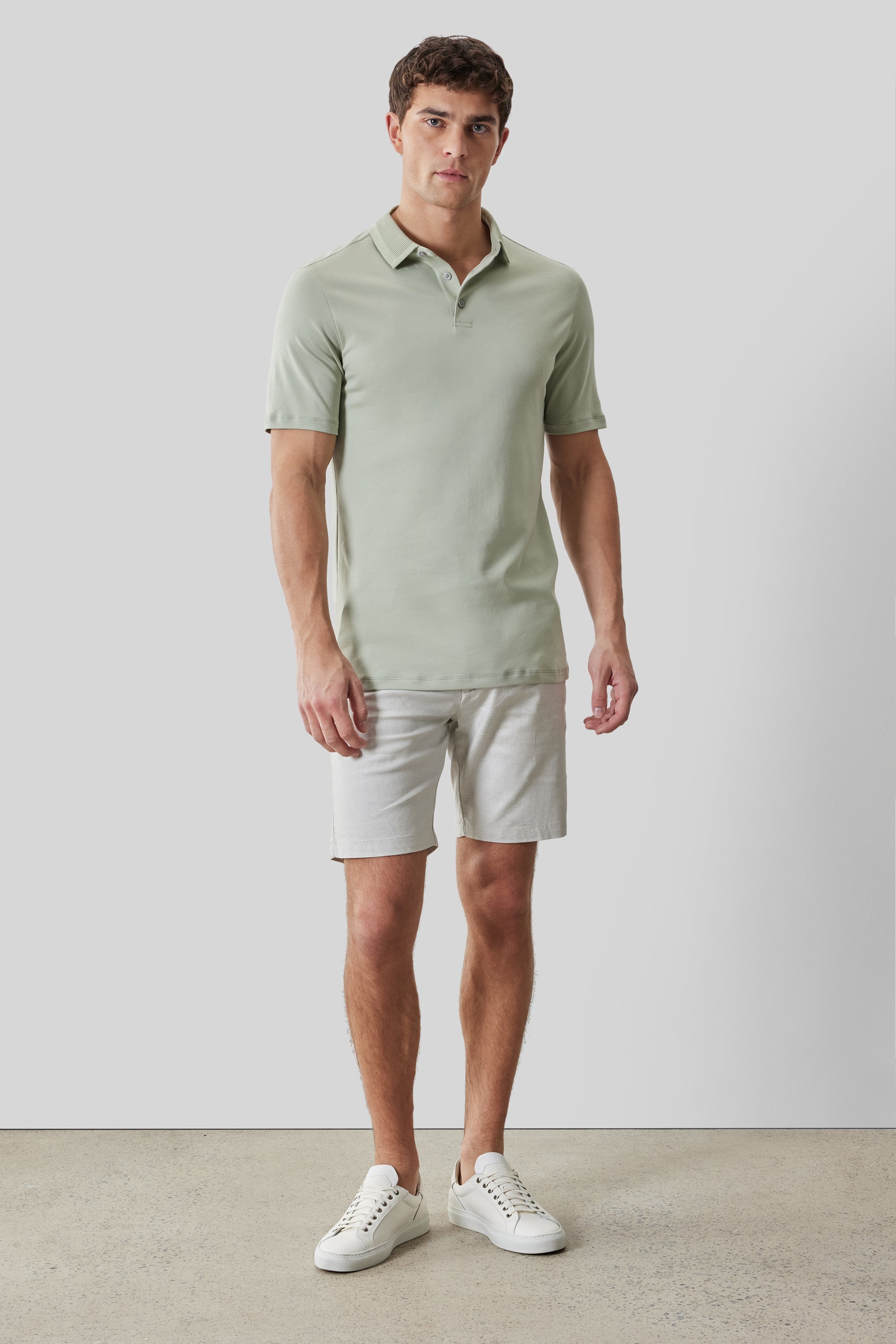 Georgia SS Polo Textured Desert Green