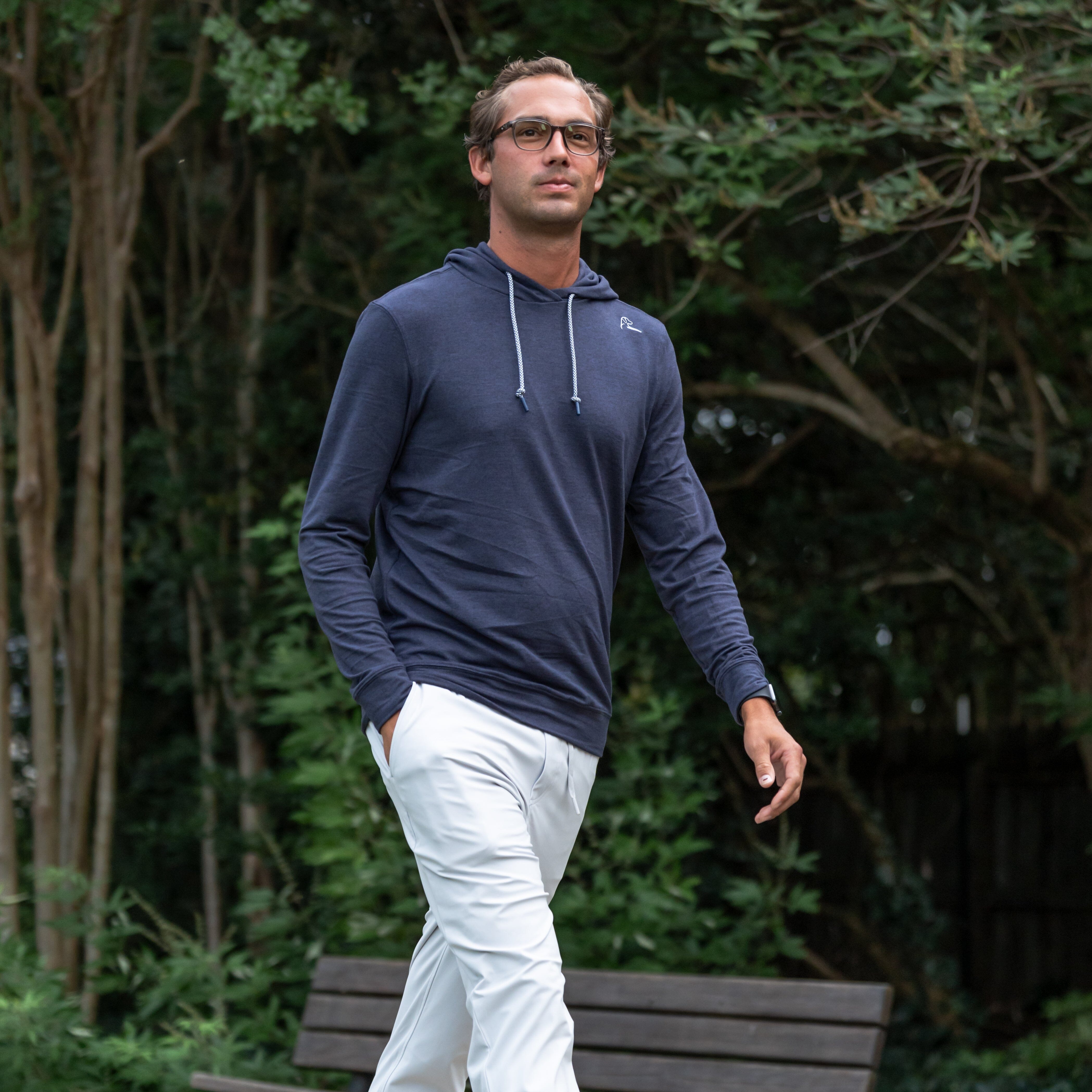 Heather Hesi Hoodie Fleet Navy