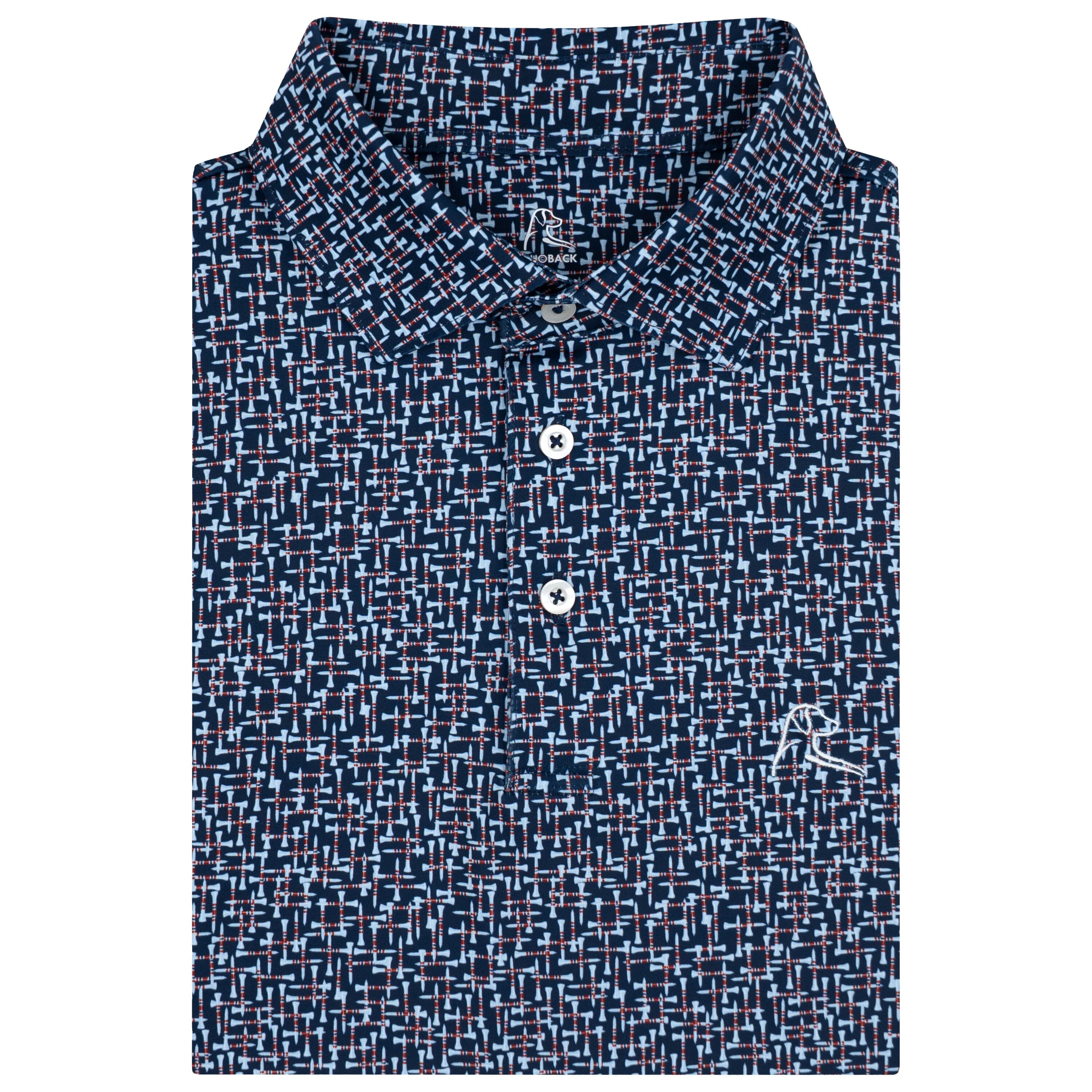 The Tee Plaid 2.0 Polo Fleet Navy/Baby Blue