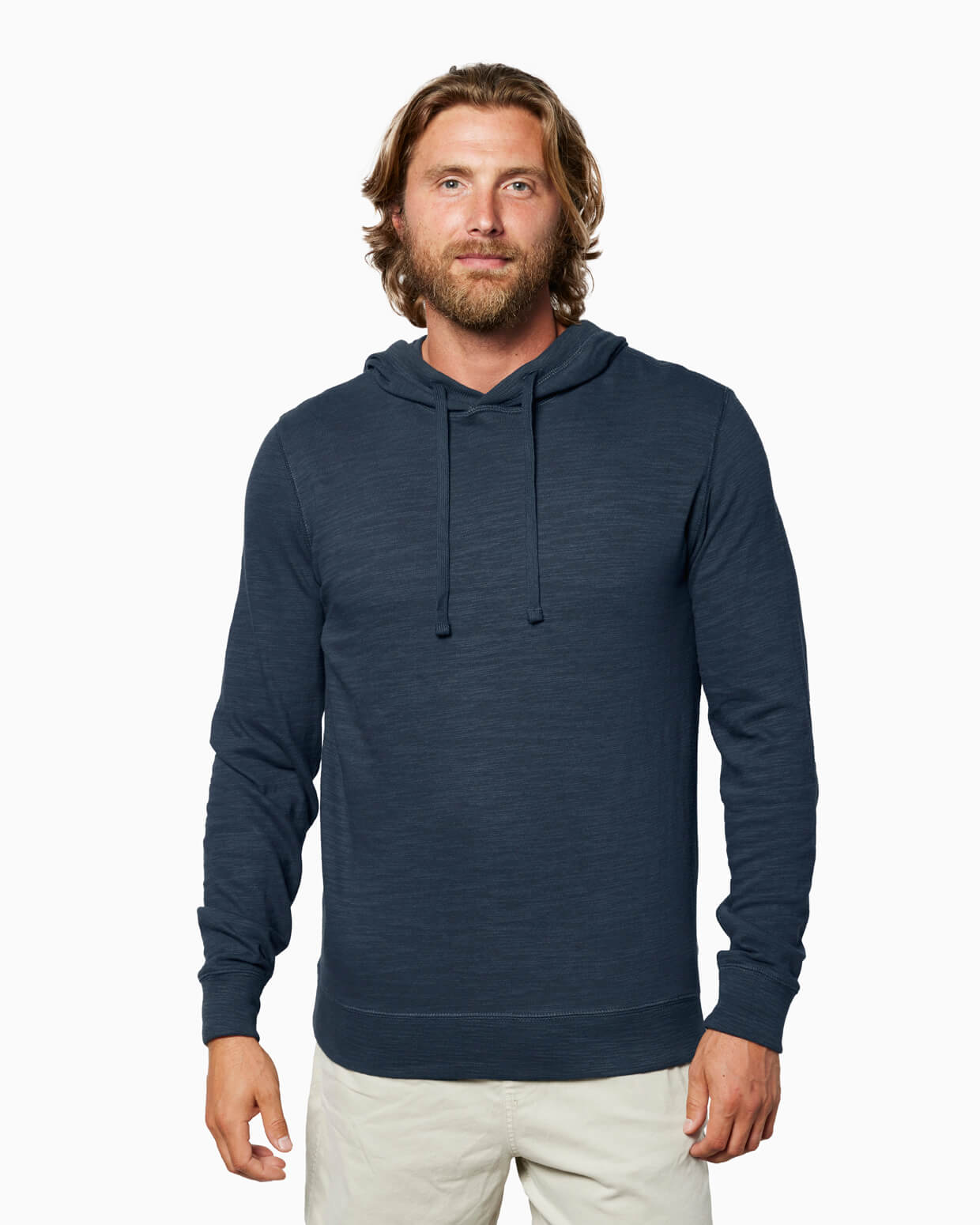 Surf Slub Hoodie Navy