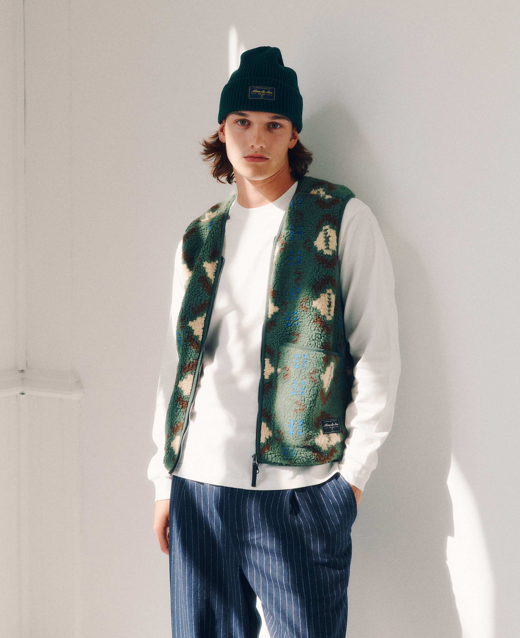 Fenta Gilet Green Multi