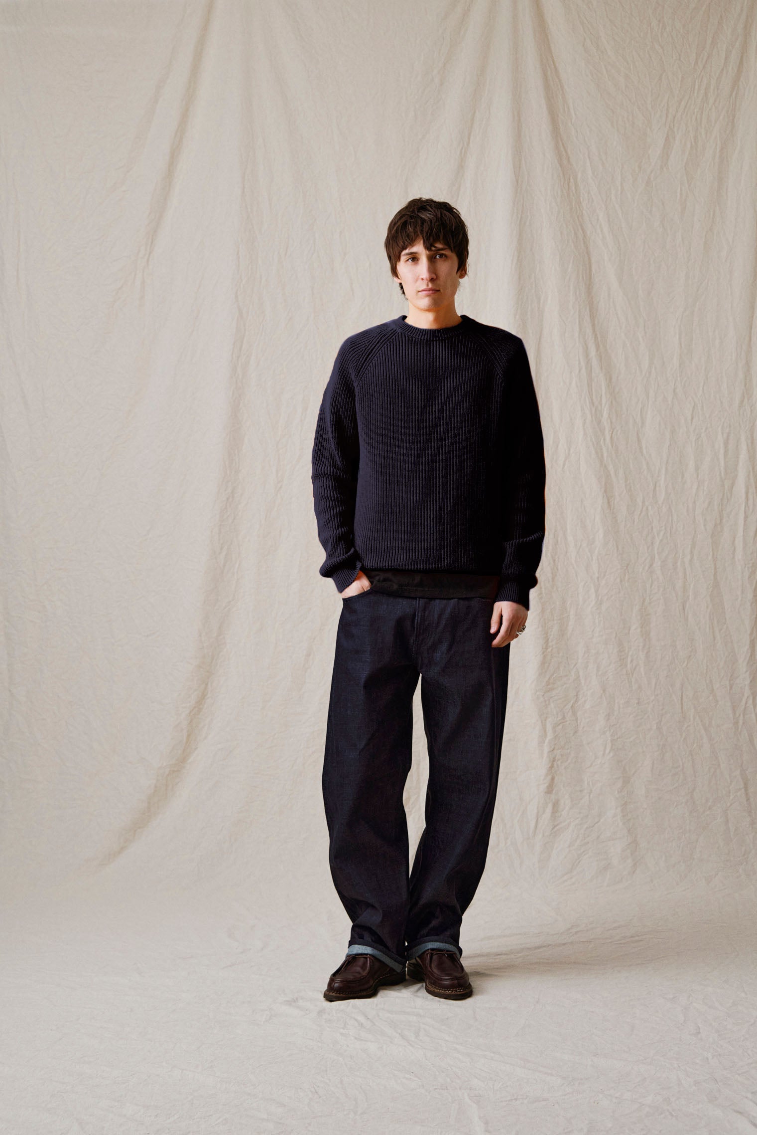 Aksune Patent Knit Sky Captain