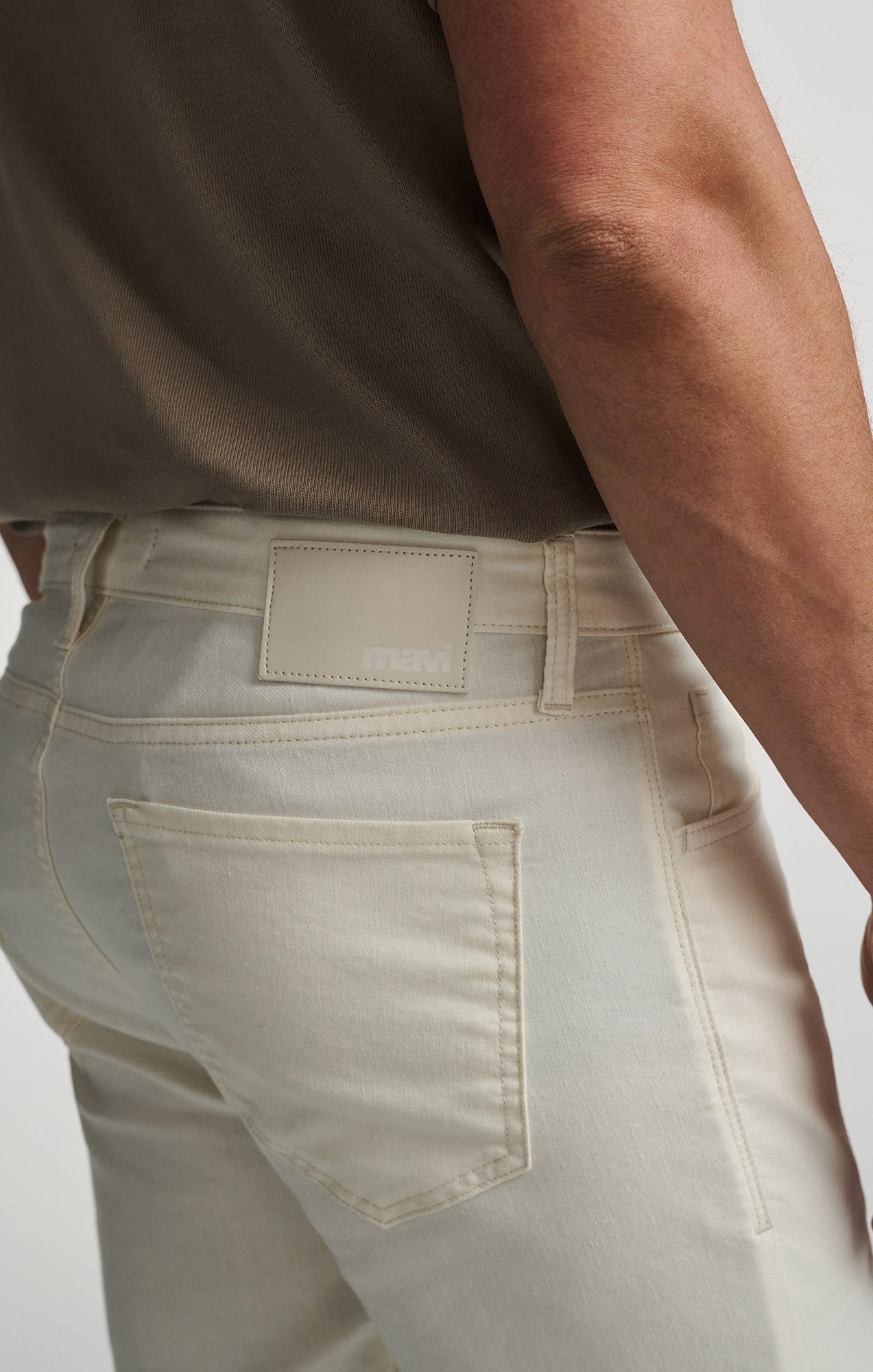 Jake Slim Leg Pant Oyster Herringbone