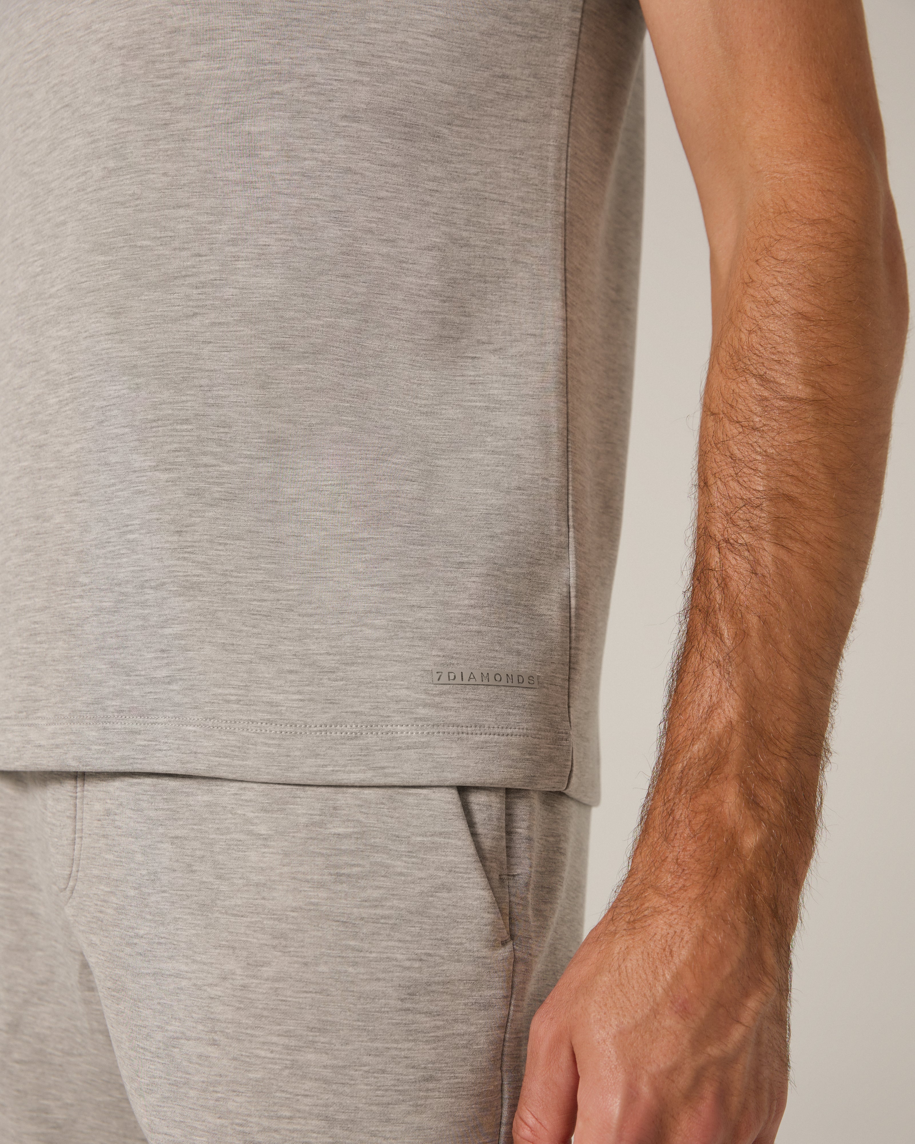Rev Short Sleeve Modal Tee Heather Grey