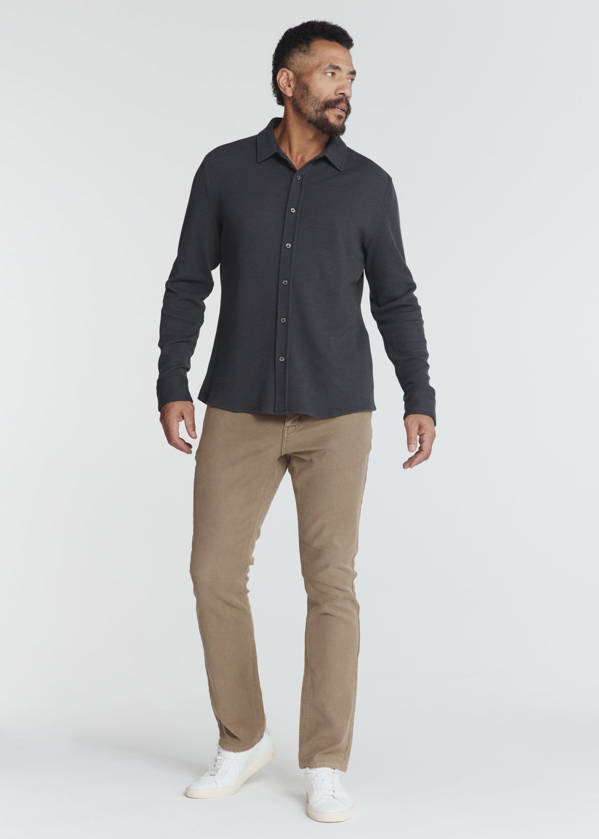 Levine Long Sleeve Shirt Anthracite