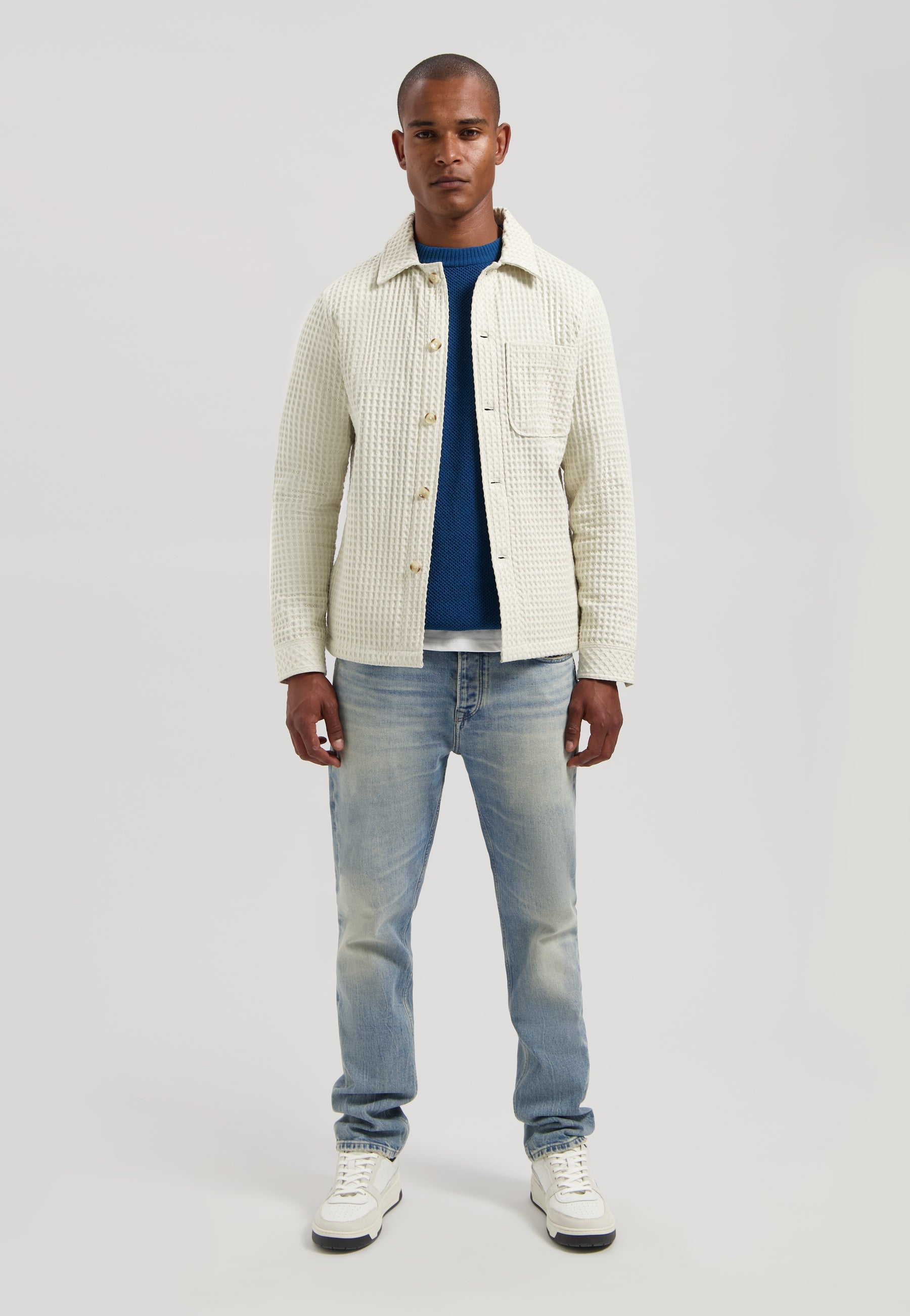 Lino FW Overshirt Silver Birch