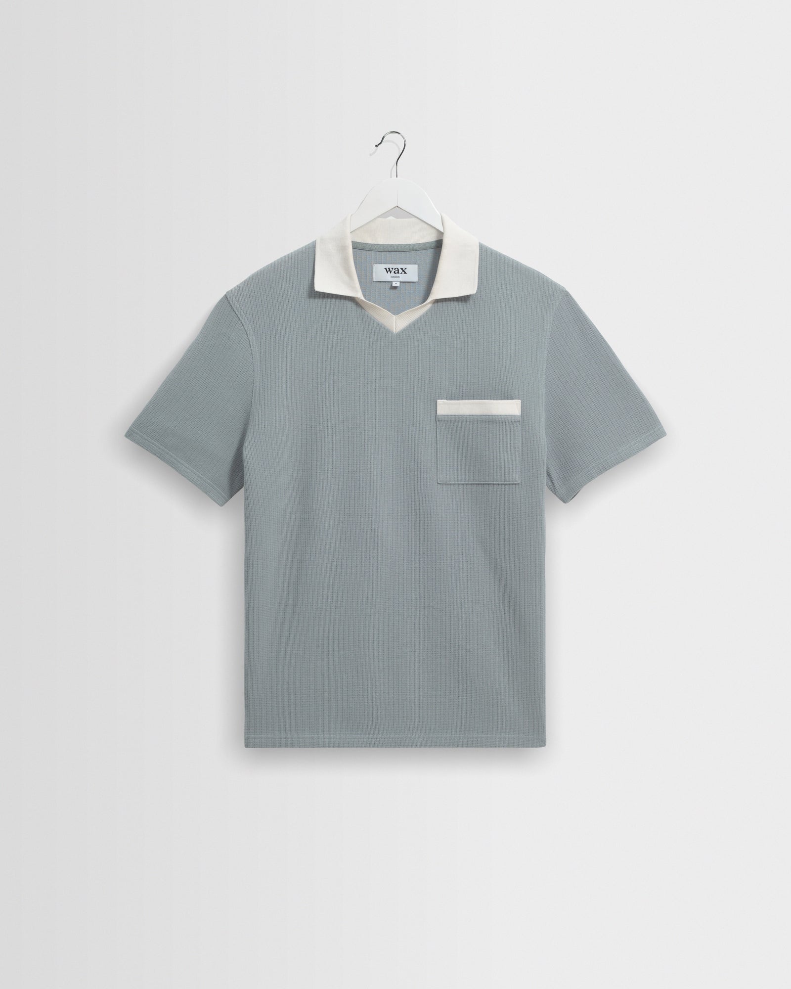 Pendal Design Rib Polo Blue/Ecru