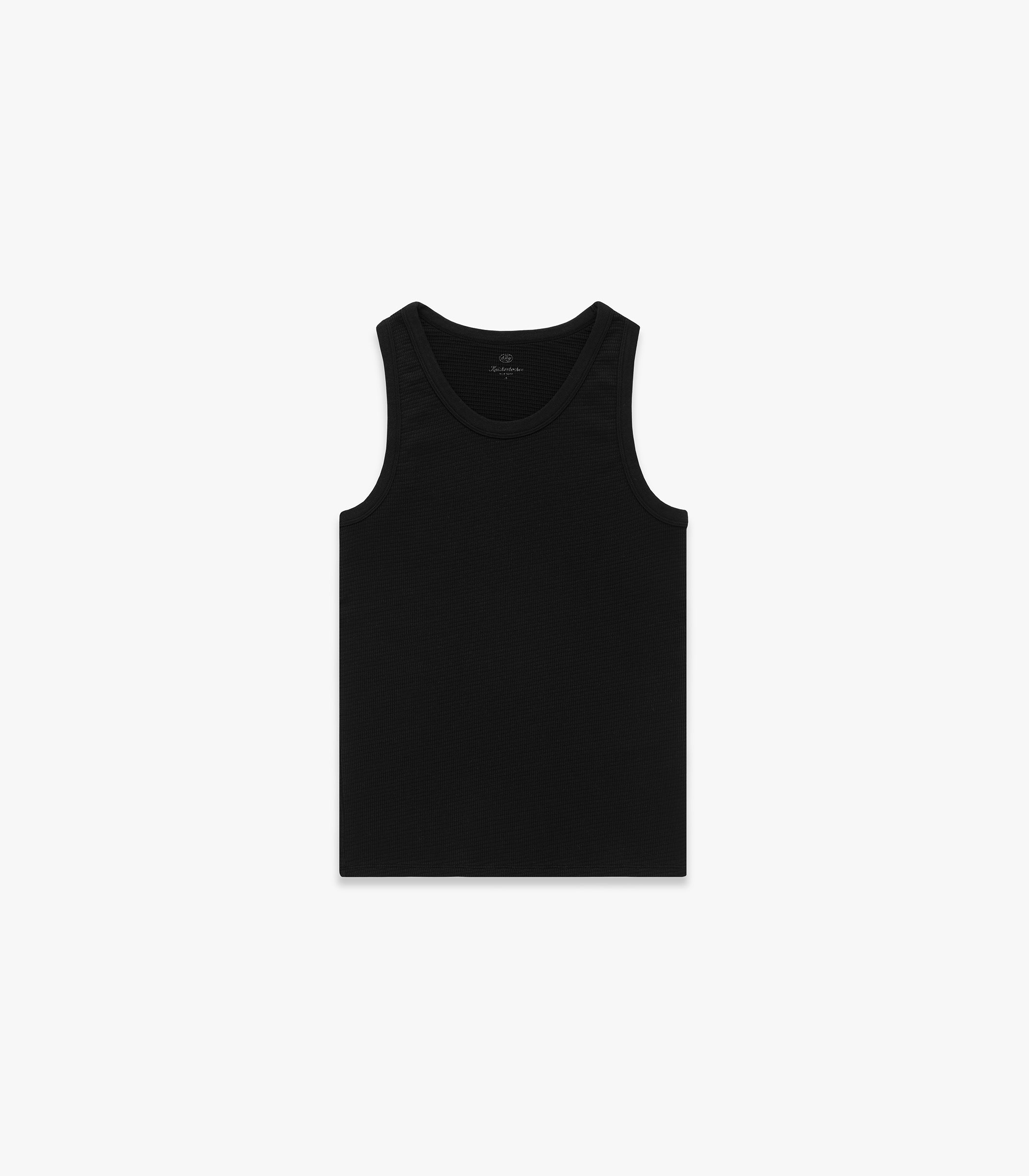 Box Knit Tank Black
