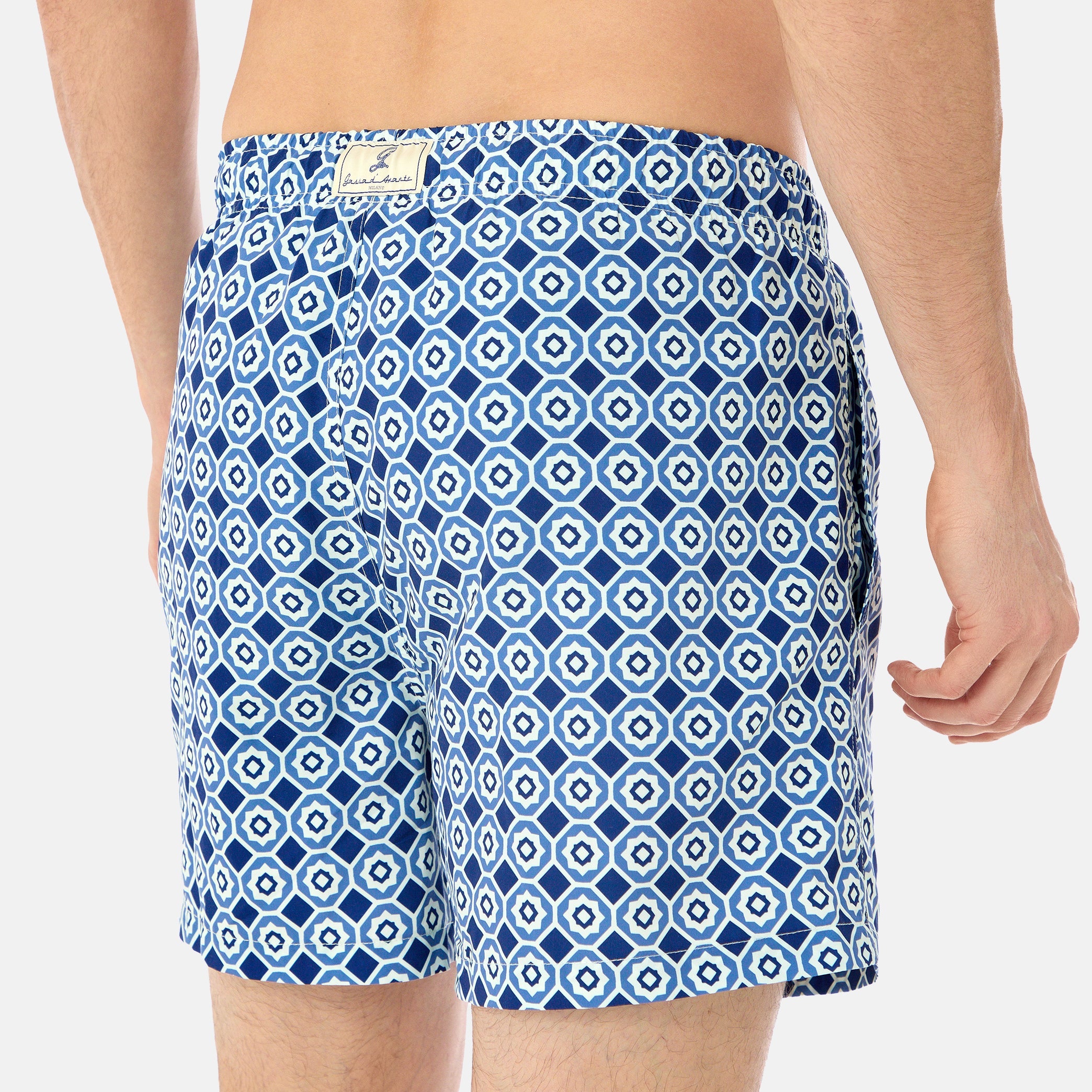 Trani Patterned Swim Short Blu