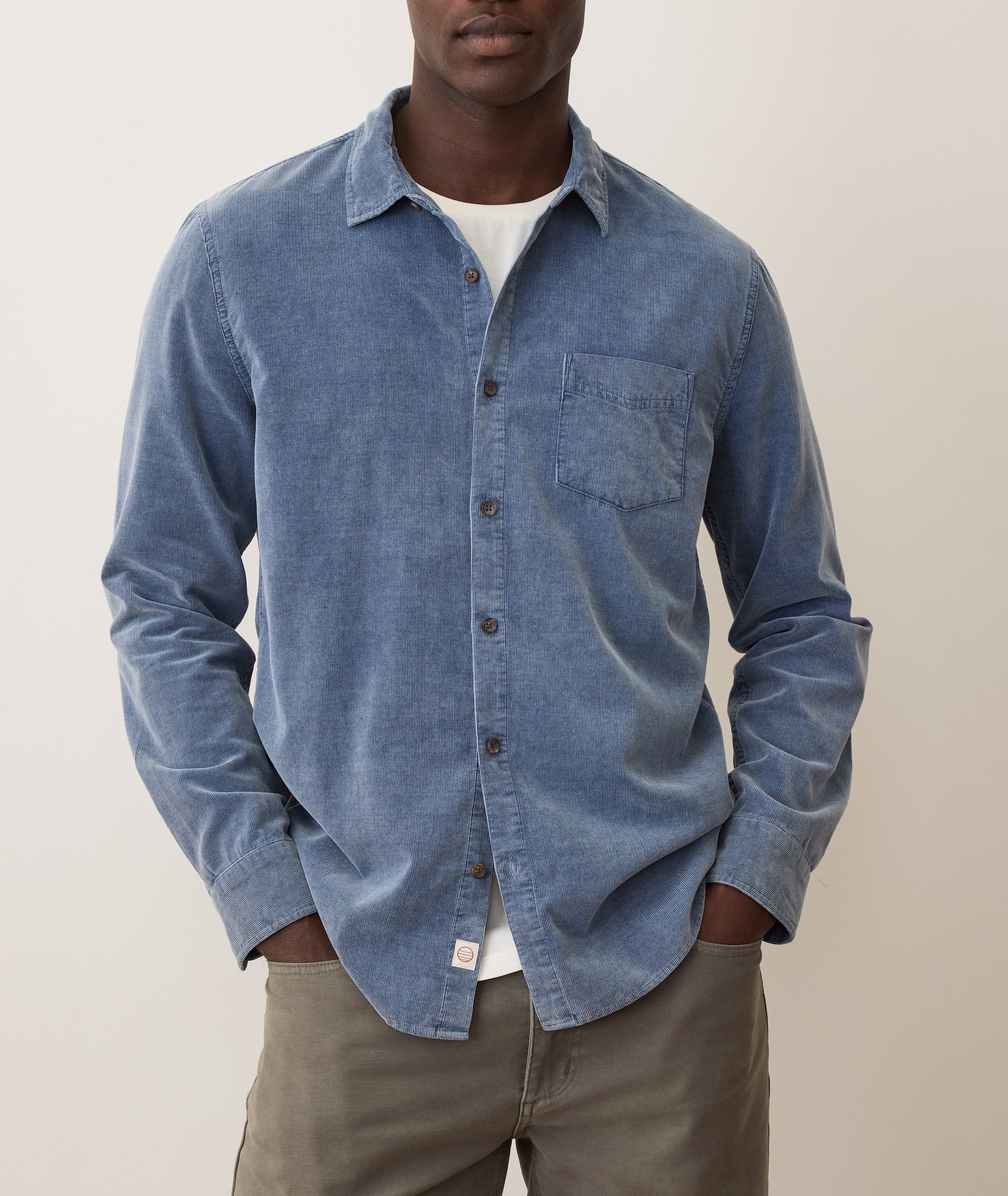 Lightweight Corduroy Shirt Indigo