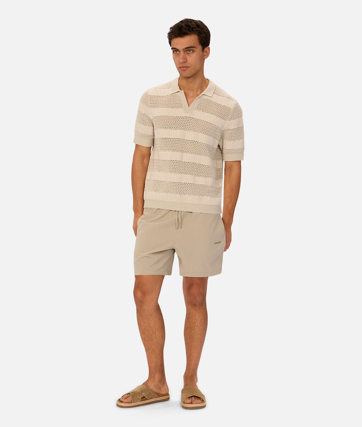 The New Seersucker Swim Short Willow Green