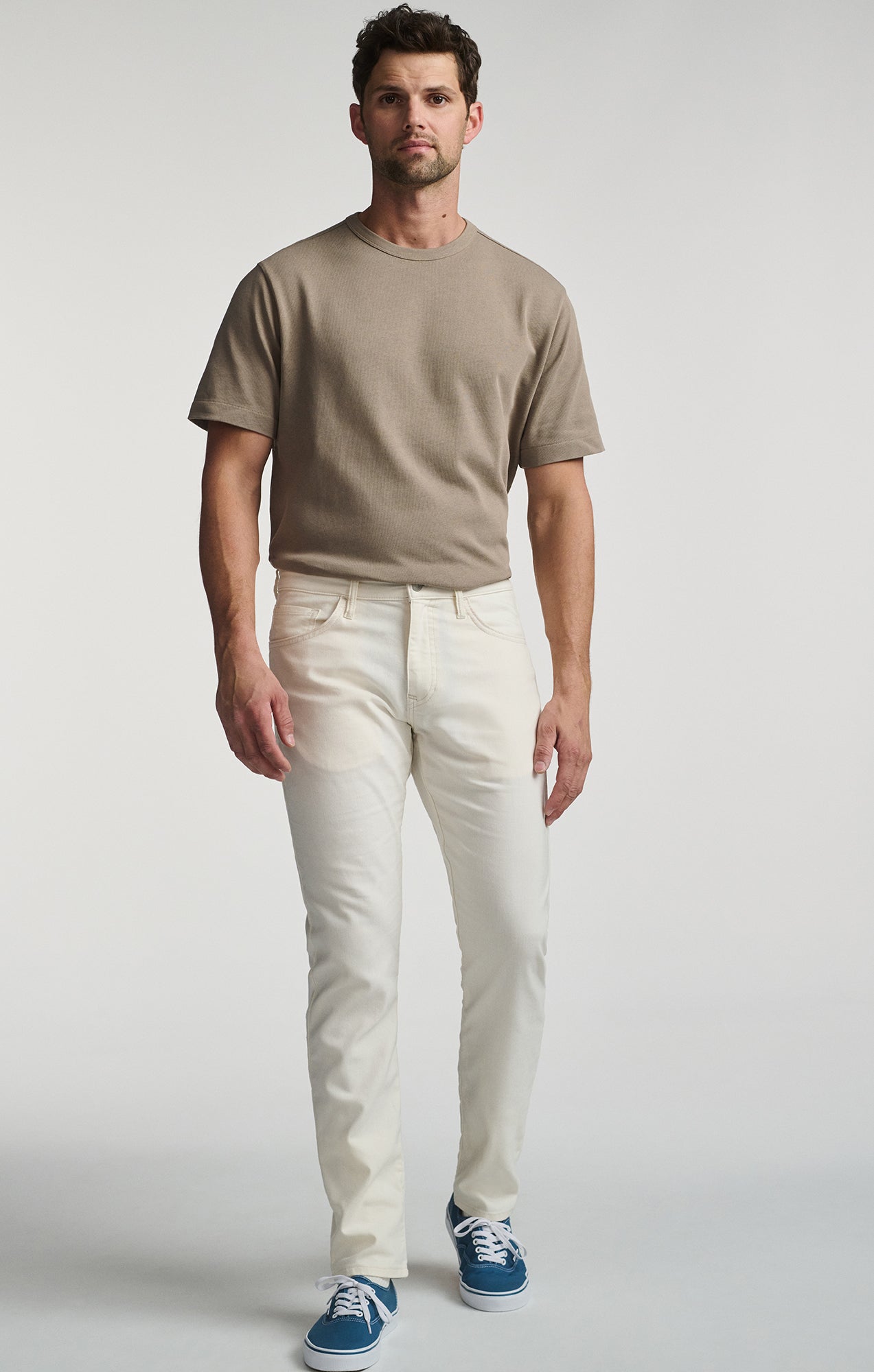 Jake Slim Leg Pant Oyster Herringbone