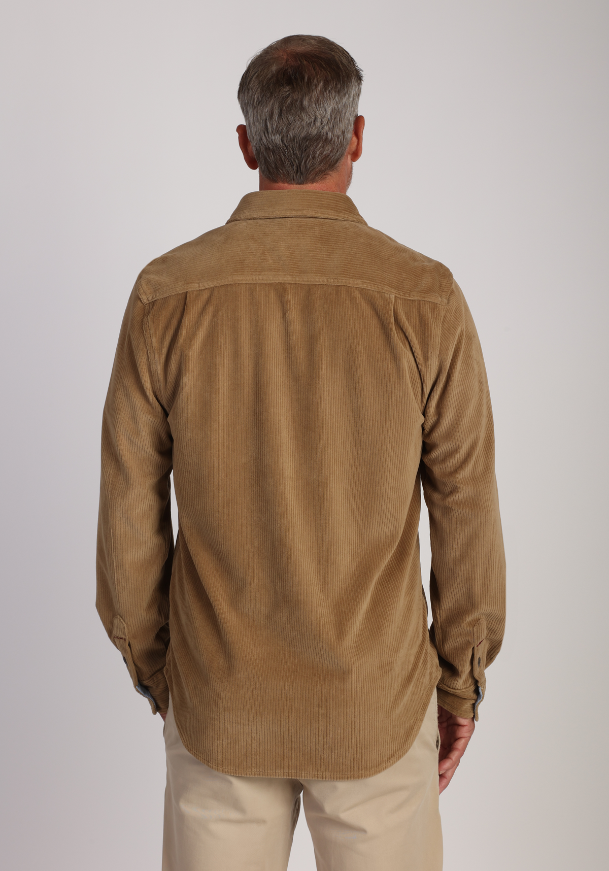 Stretch Ultra Soft Cord Shirt Khaki