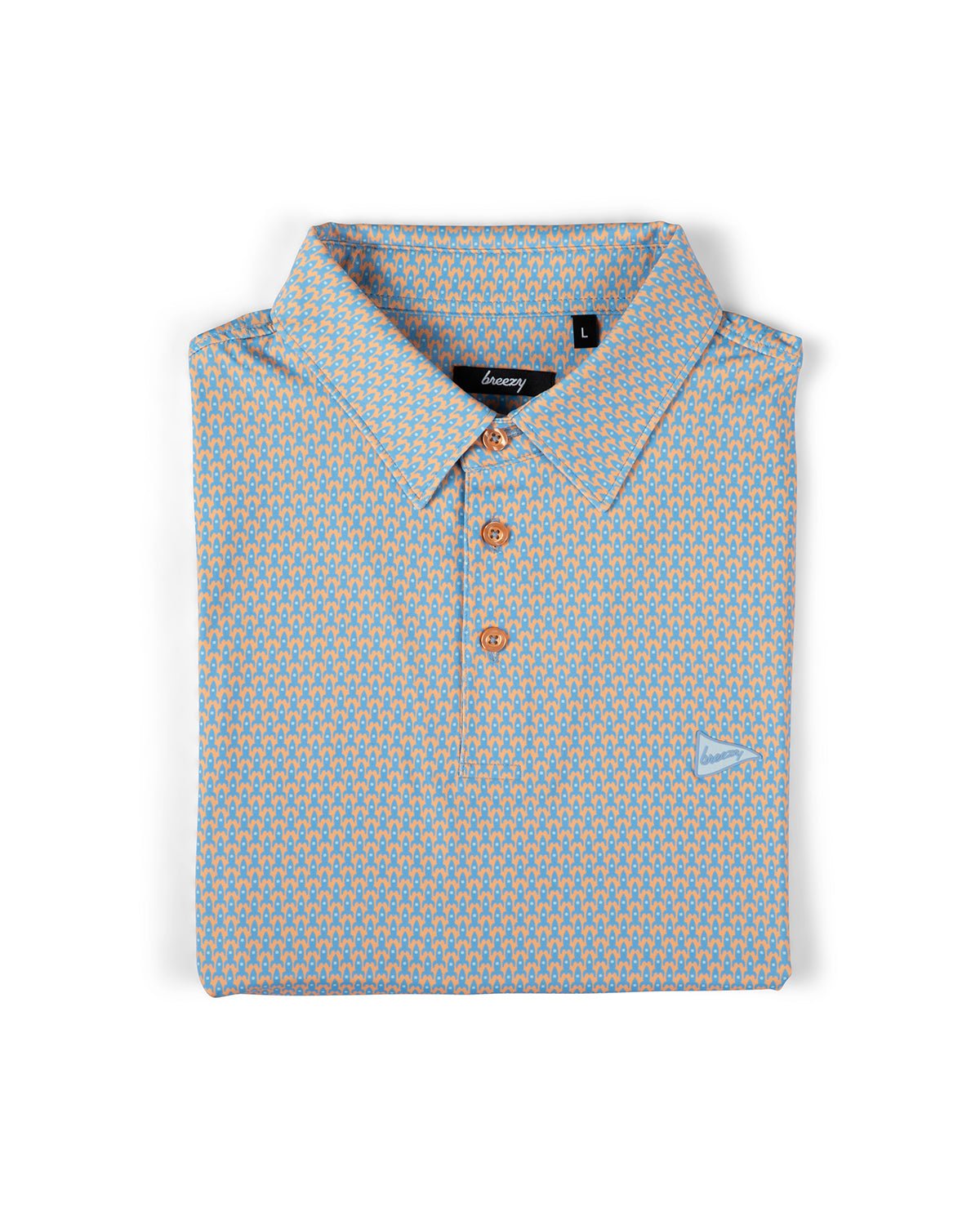 Rocket Ships Polo Orange