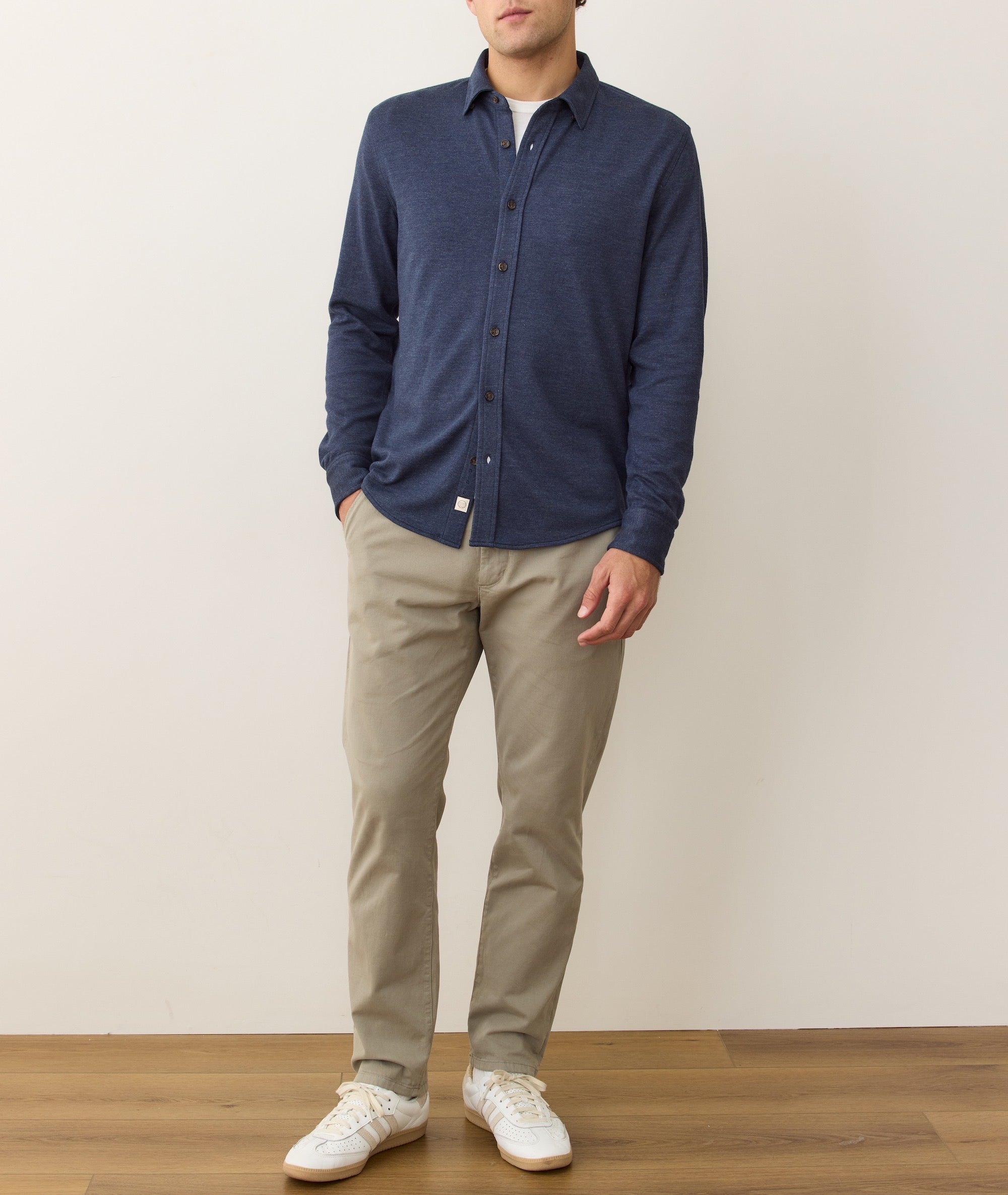 Pacifica Stretch Shirt Navy