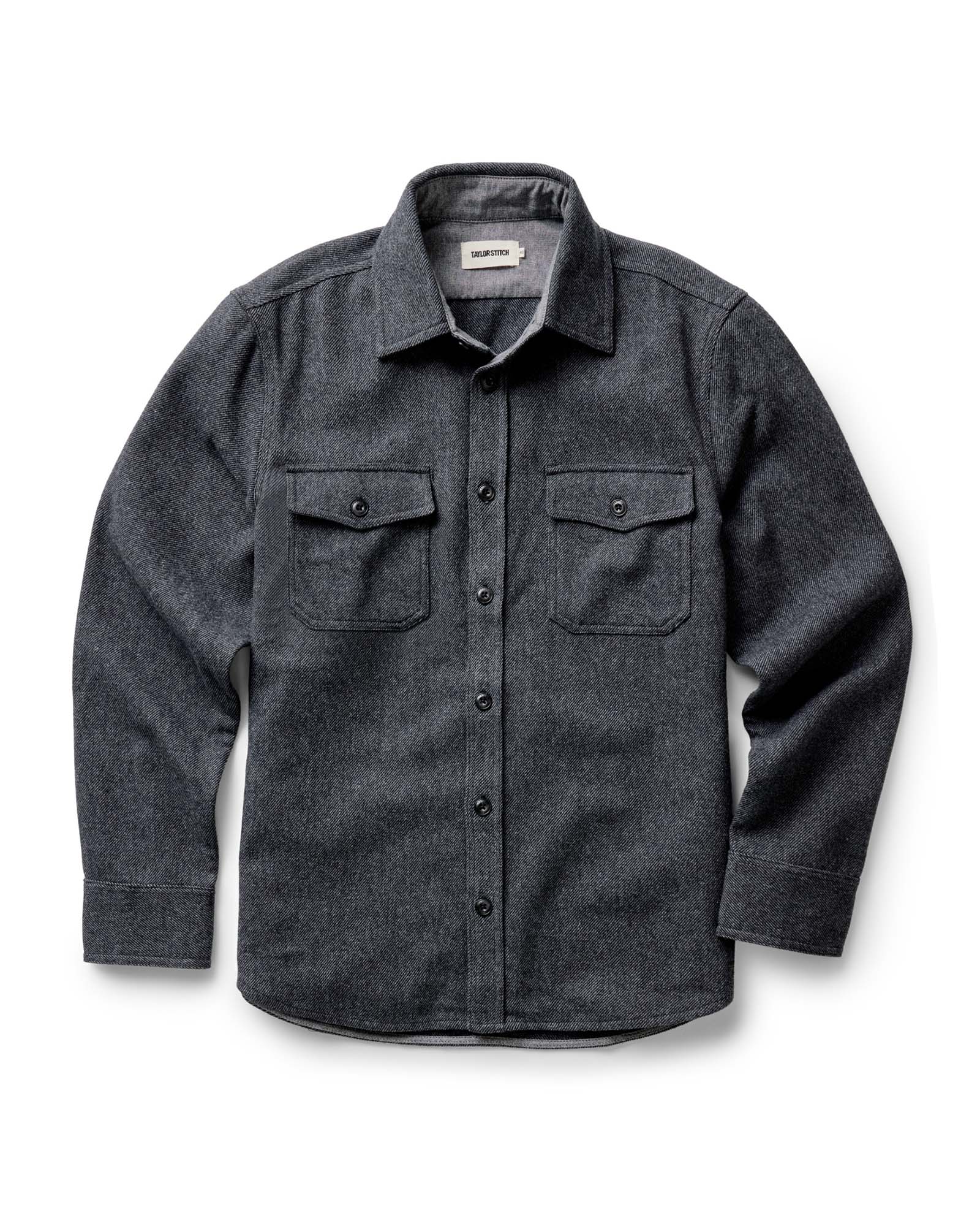 The CPO Shirt in Twill Slate Heather