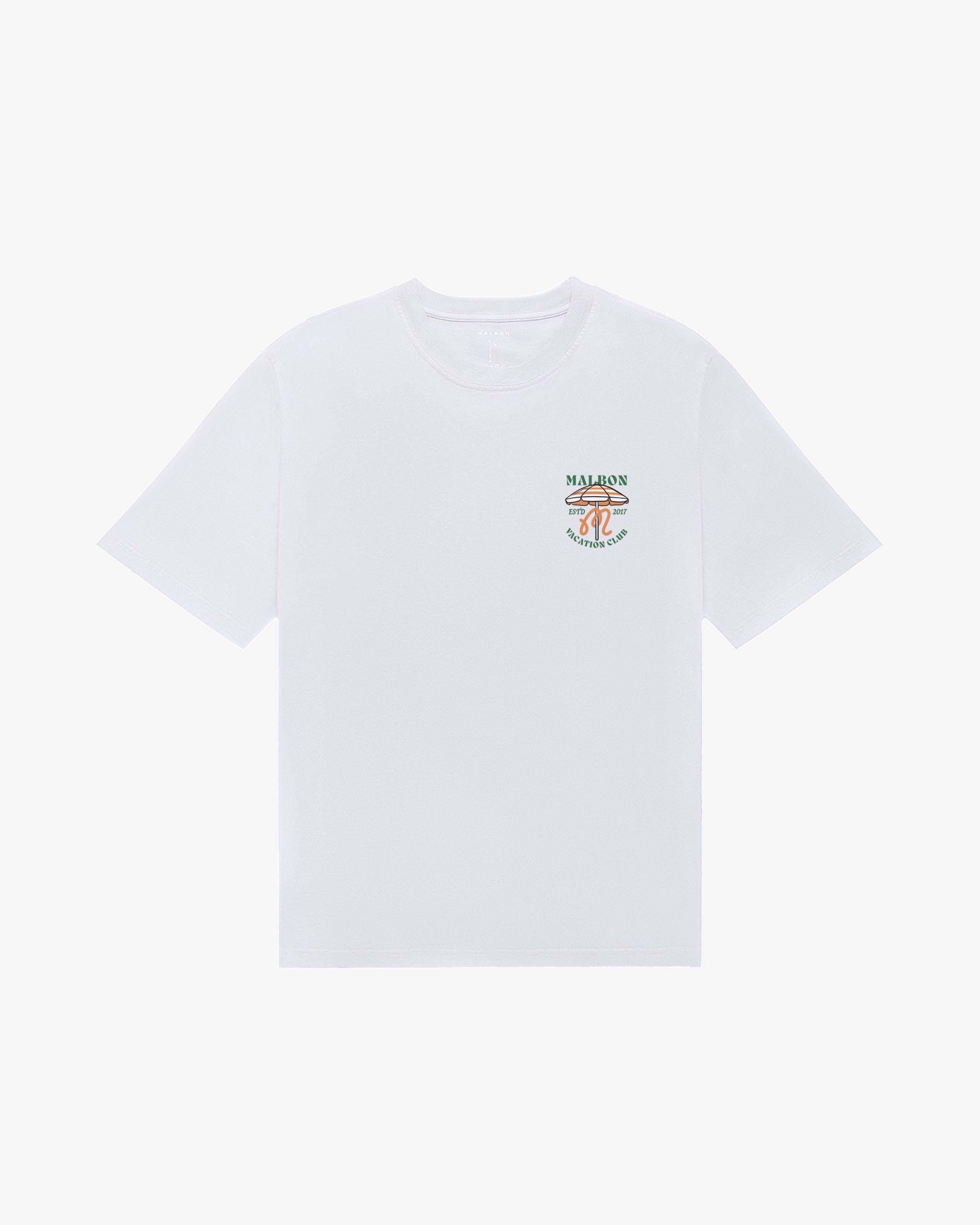 Vacation Club Short Sleeve Tee White