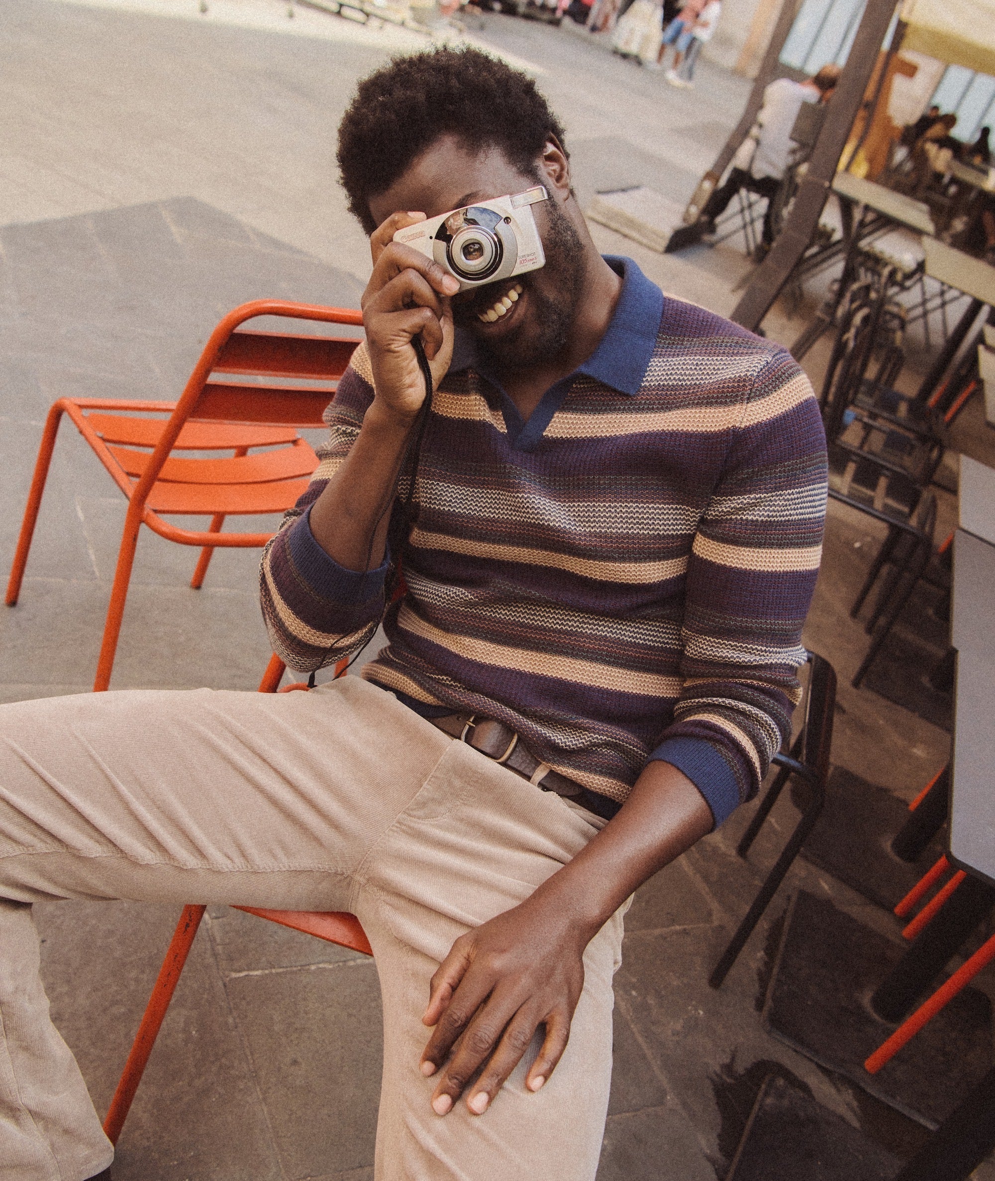 Liam Sweater Polo Warm Multi Stripe