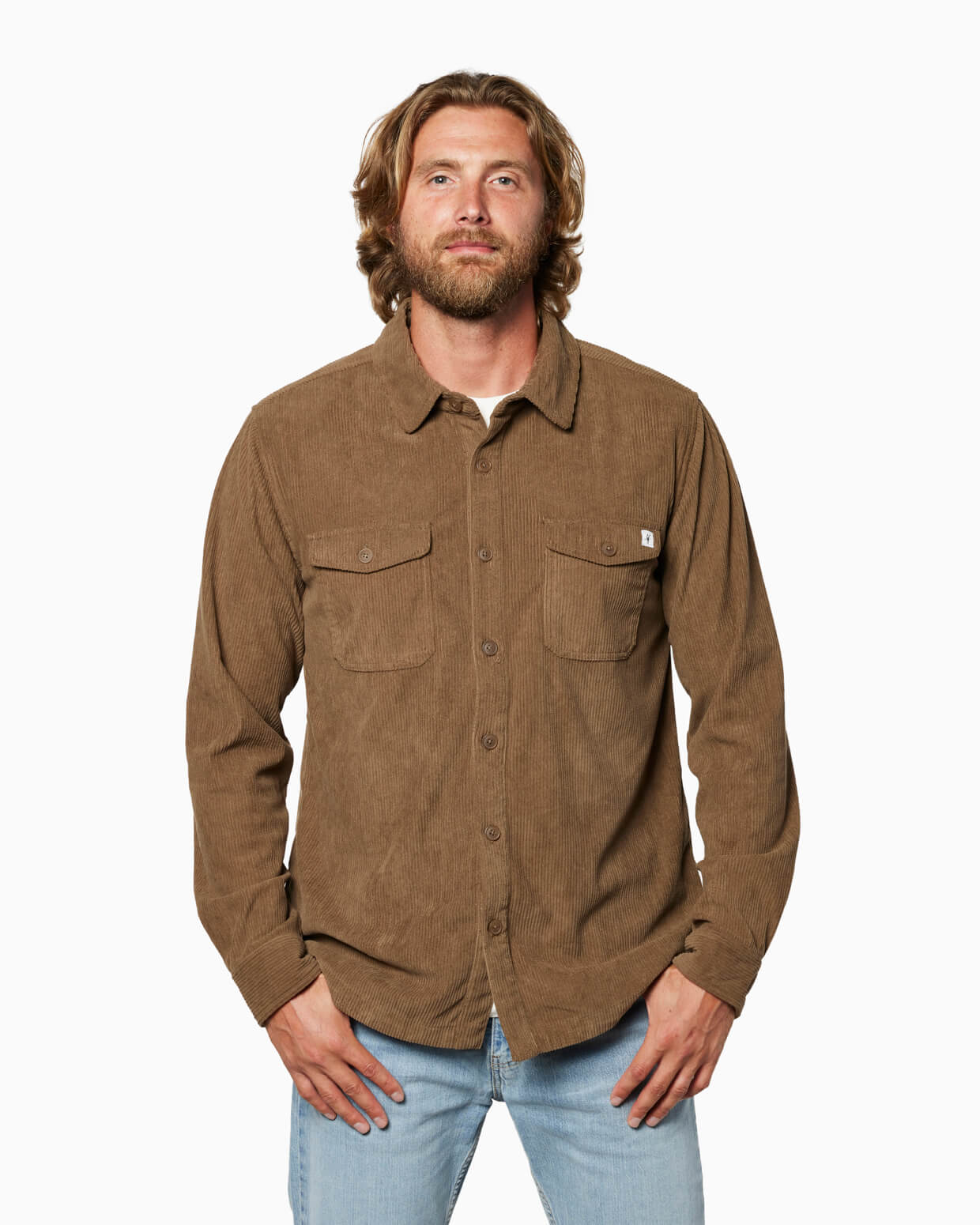 Sunridge Corduroy Shirt Coffee