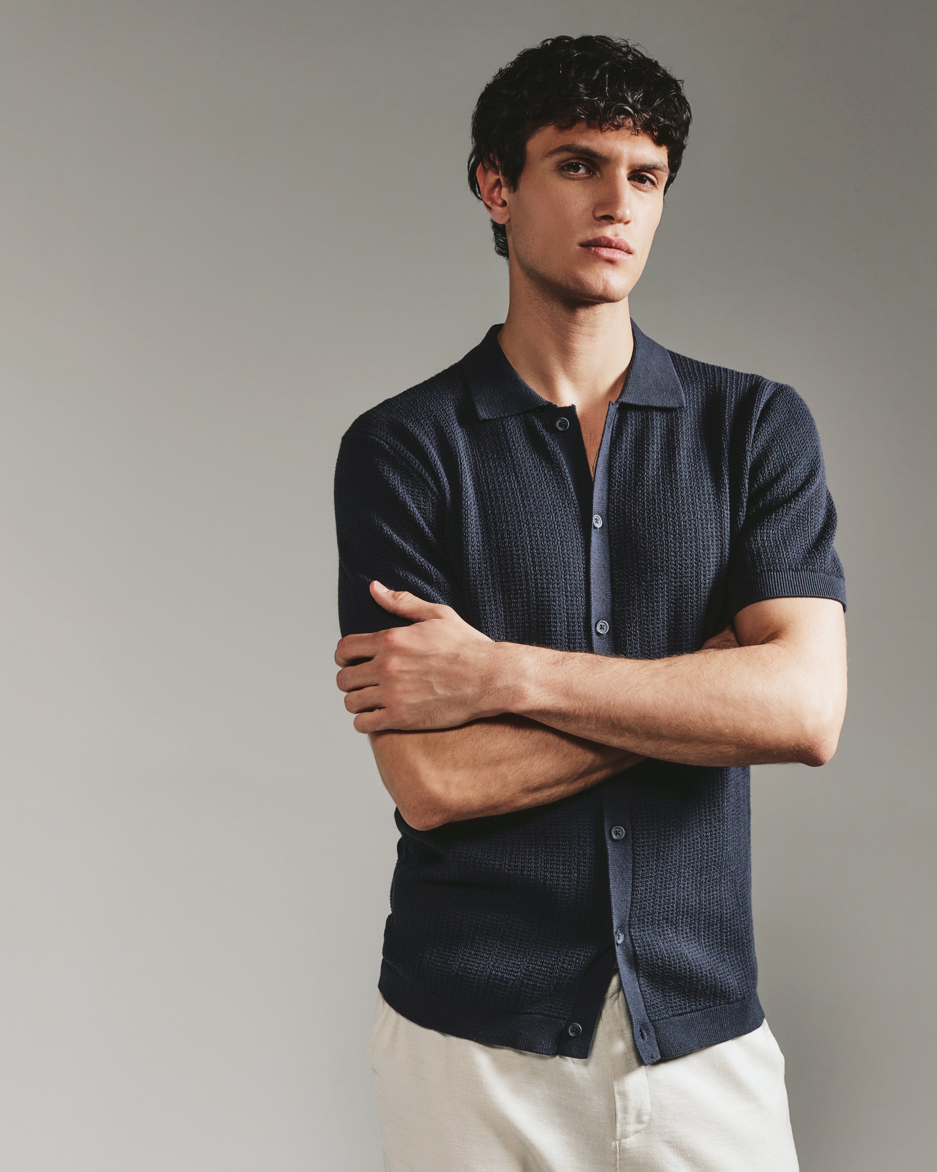 Nash Button Down Navy