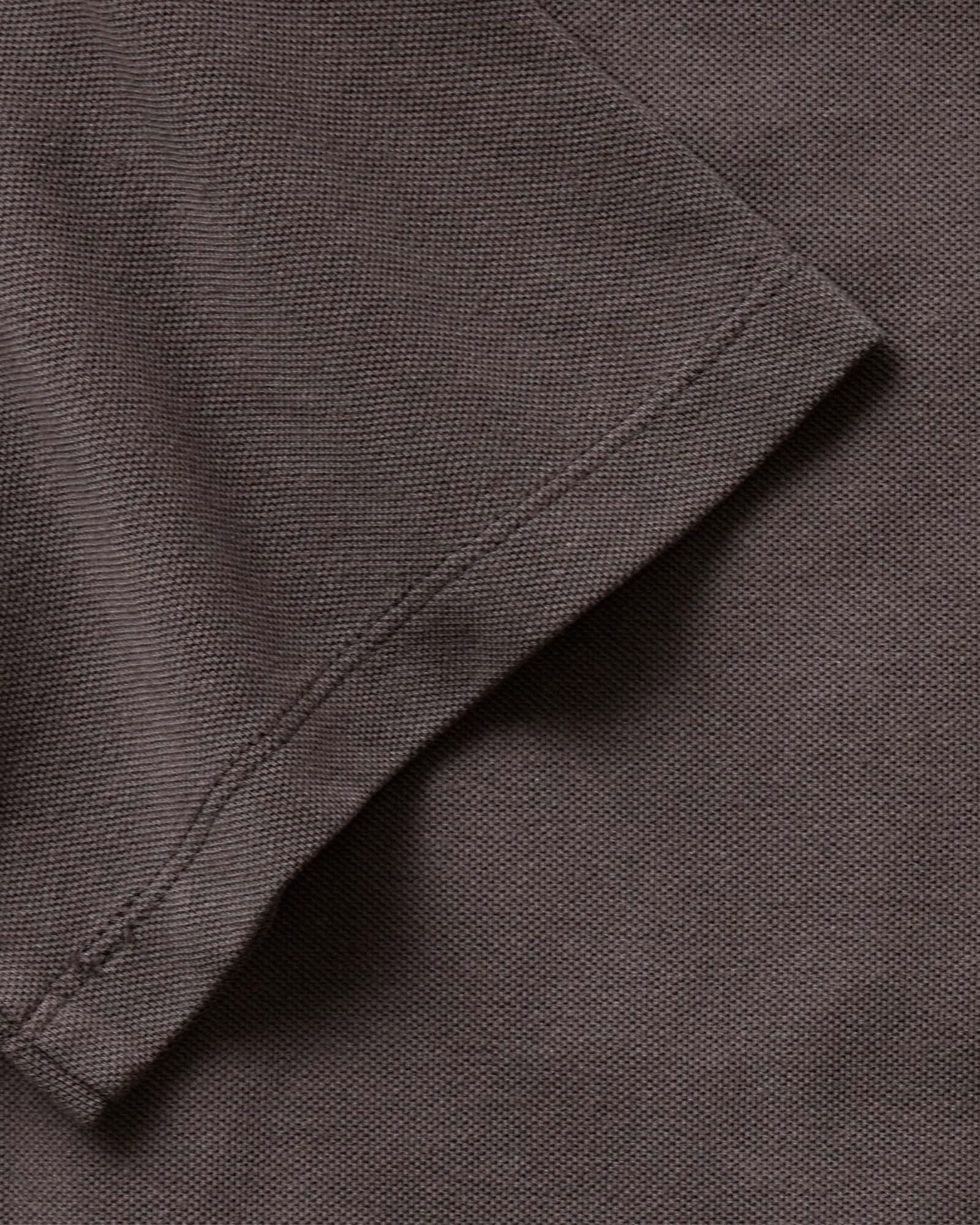The Baseline Polo Asphalt Pique