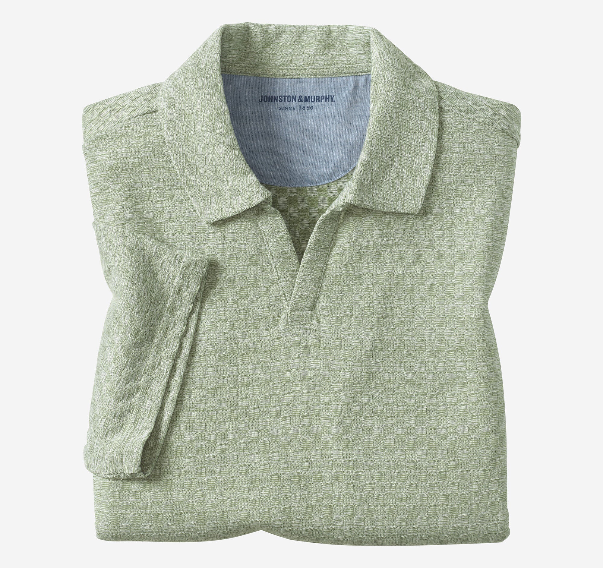 Sedona V-Neck Polo Sage Basketweave