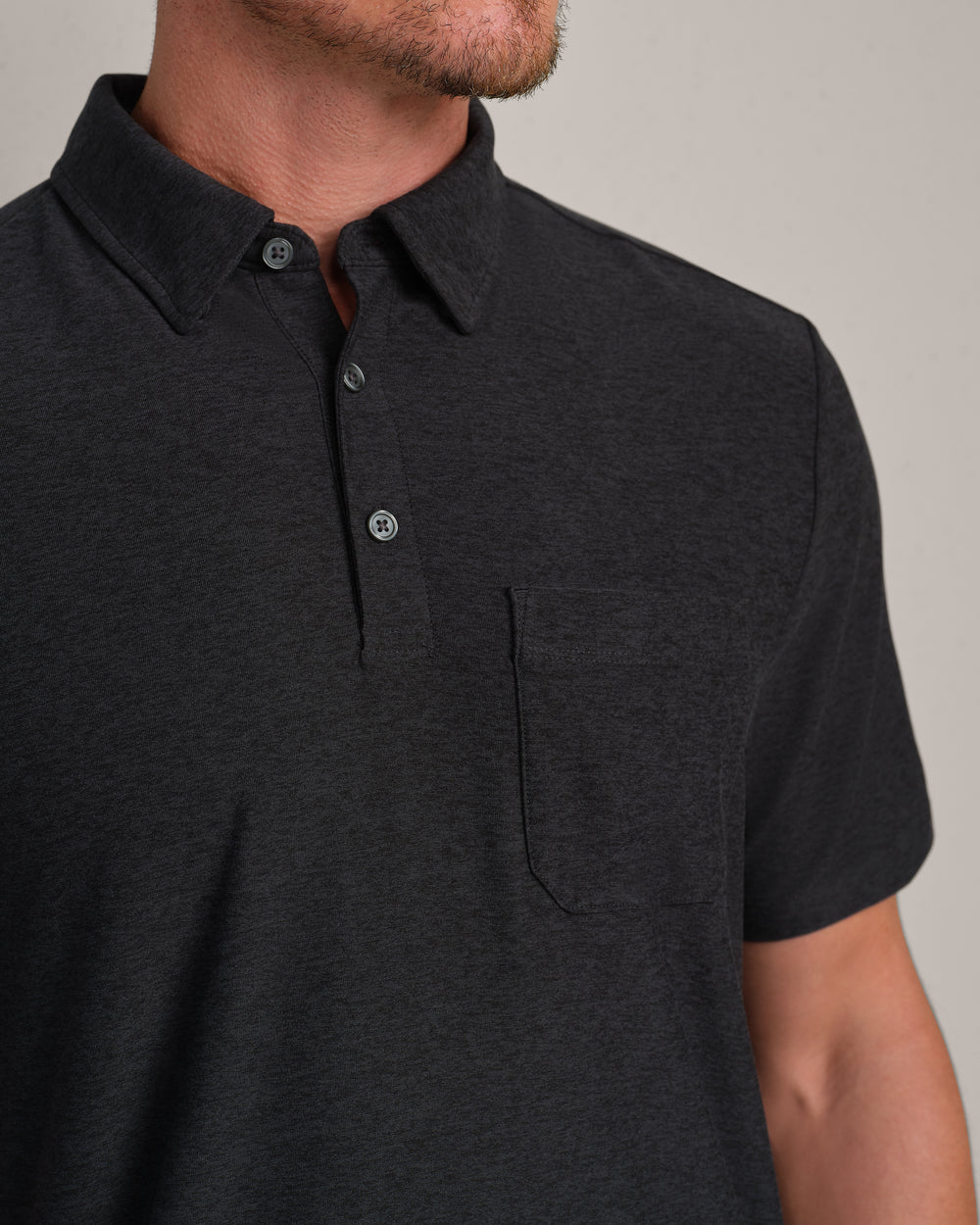 WFH Polo True Black Heather