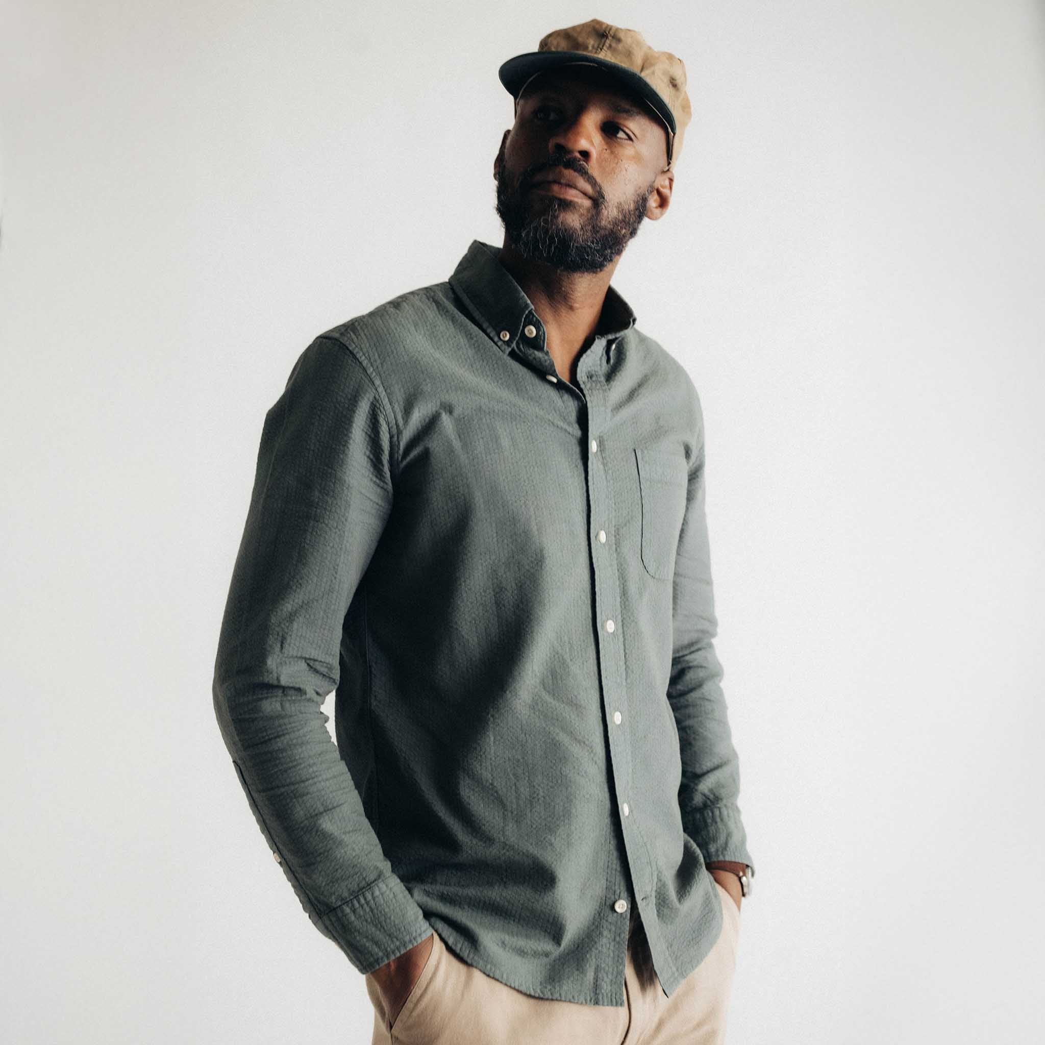 The Jack Shirt Deep Sea Seersucker