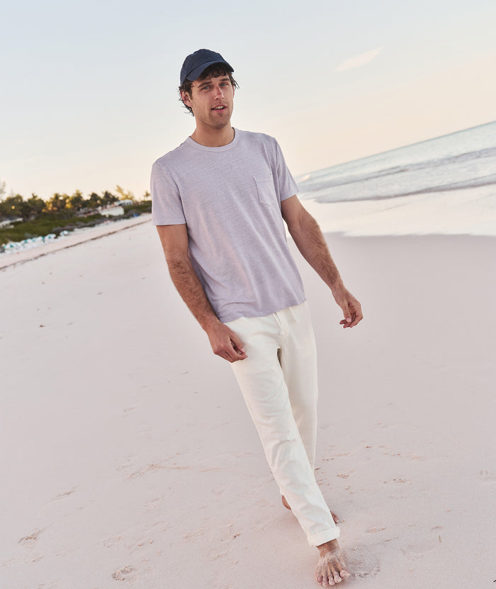 Saturday Stretch Beach Pant White