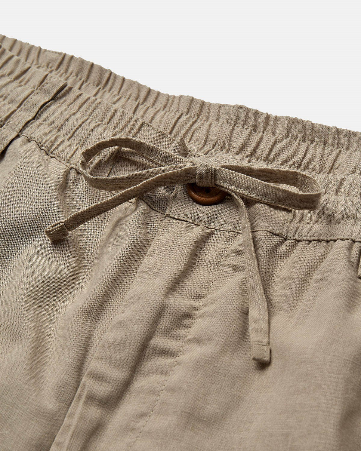 Aklt James Cot/Linen Ela Shorts Feather Gray