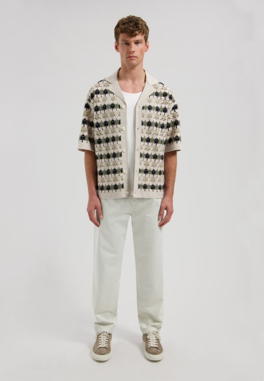 Lonell Knit Shirt Silver Birch