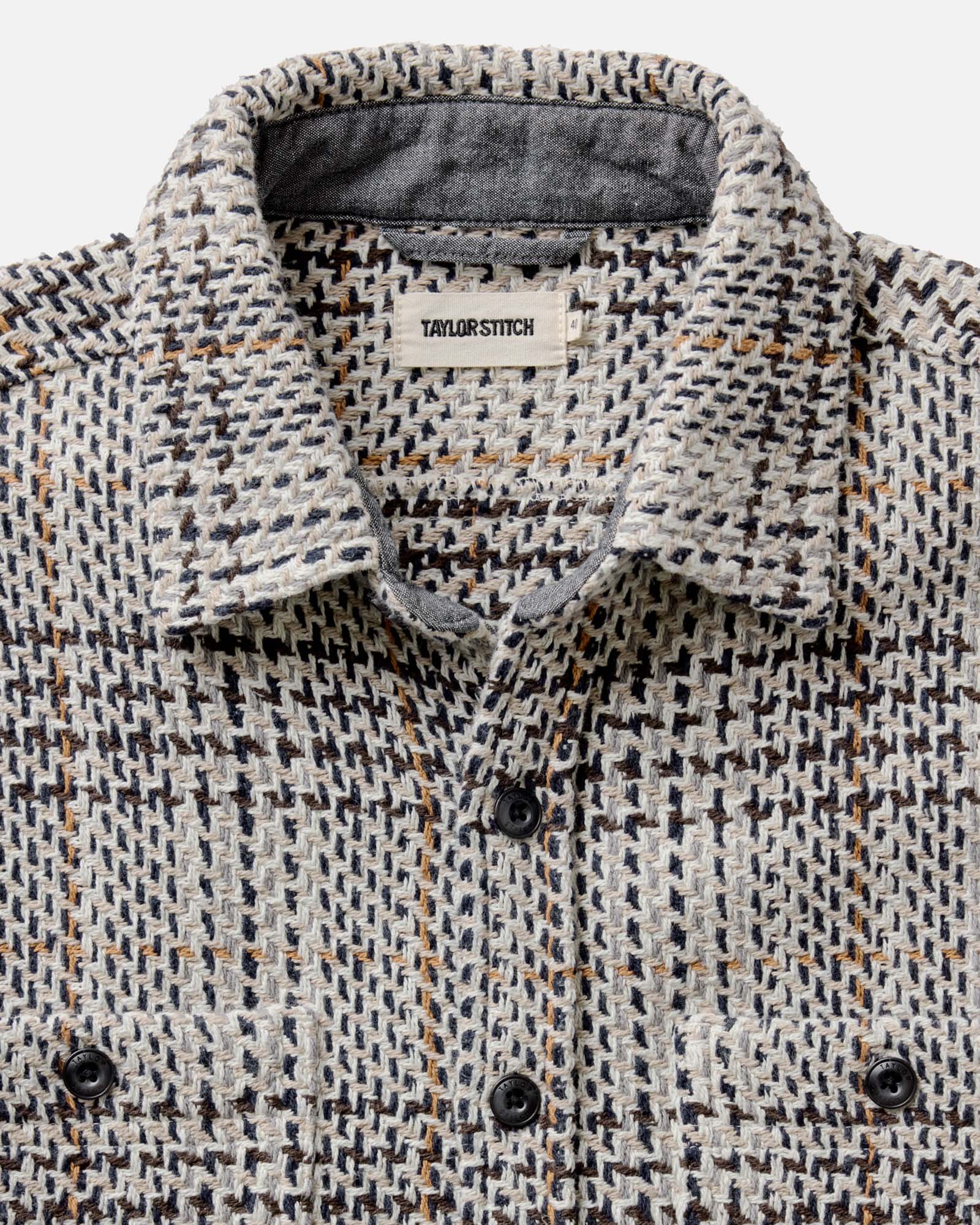 The Cutter Overshirt in Plaid Stone