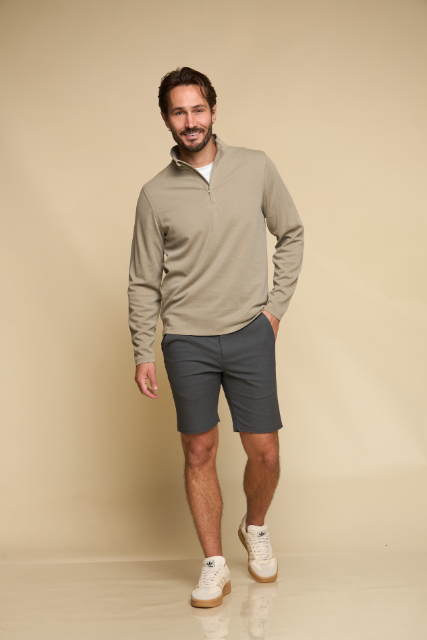 Maverick Qtr Zip Steel Grey