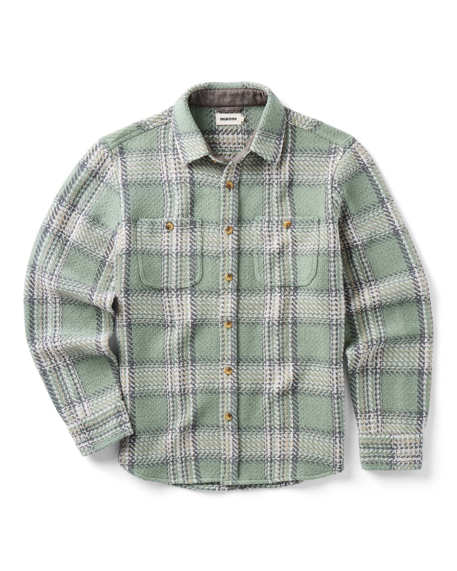 The Cutter Overshirt Sage Plaid