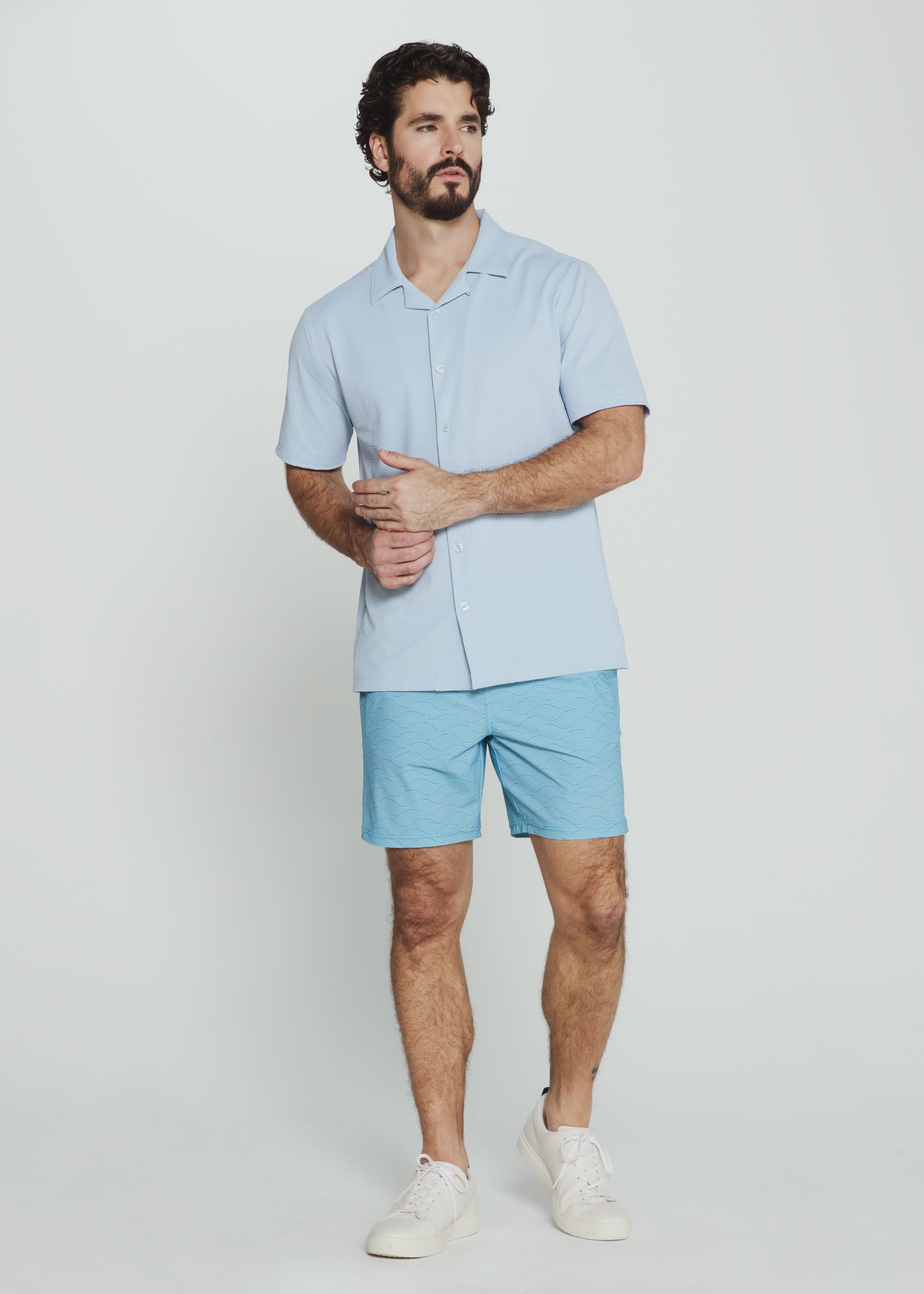 Sutherland Camp Shirt Powder Blue