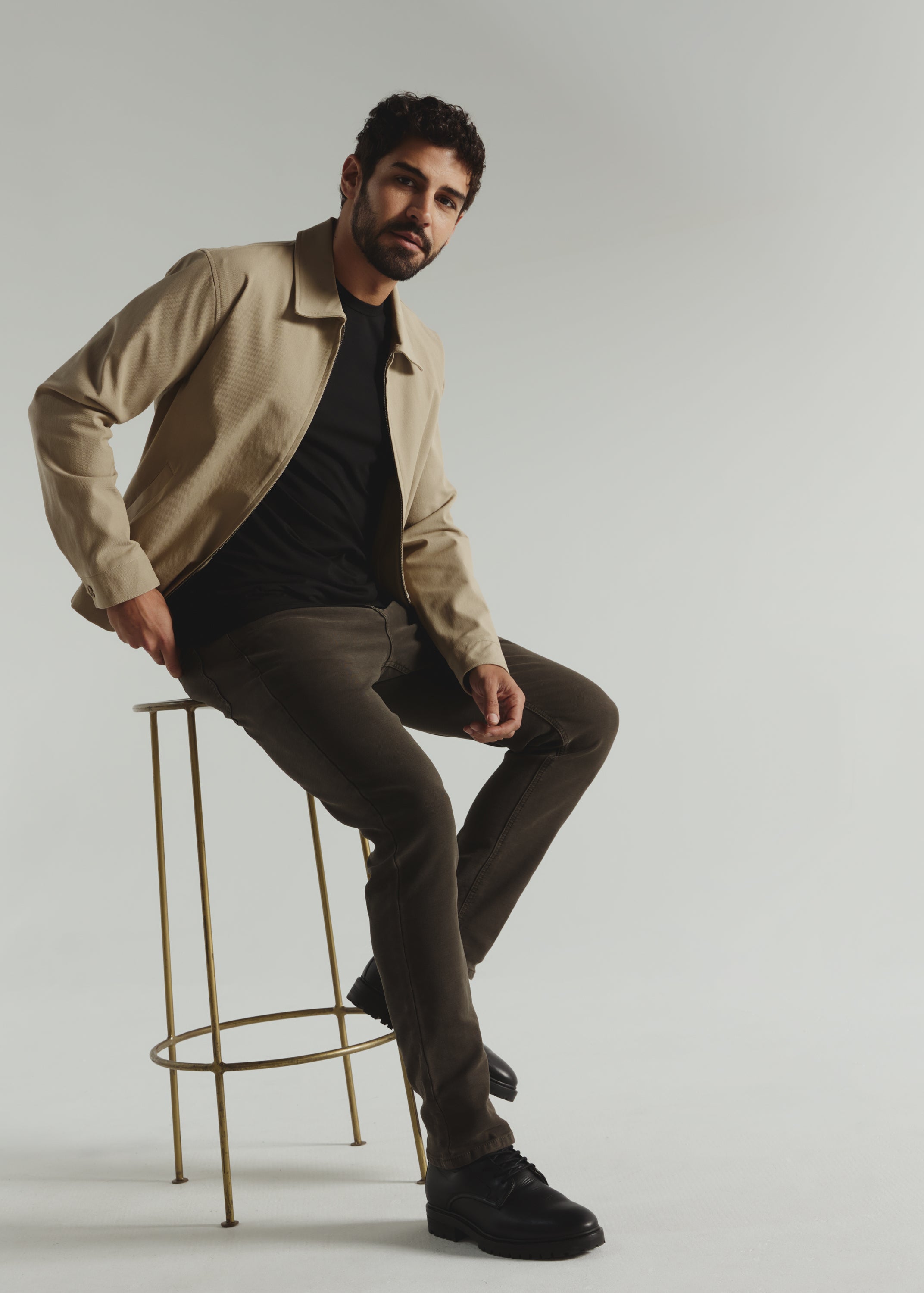 Baron Full Zip Jacket Khaki