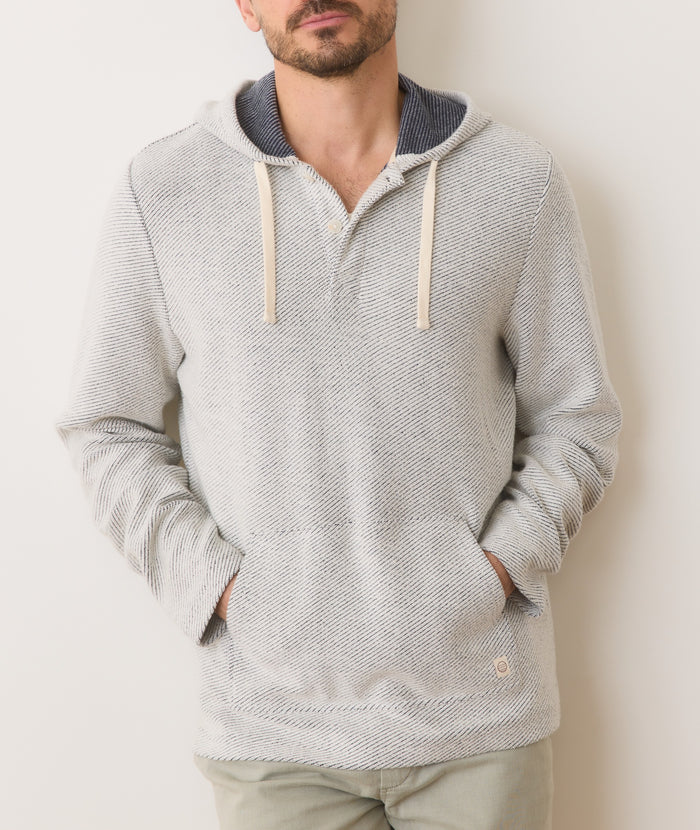 Portola Beach Hoodie White/Navy