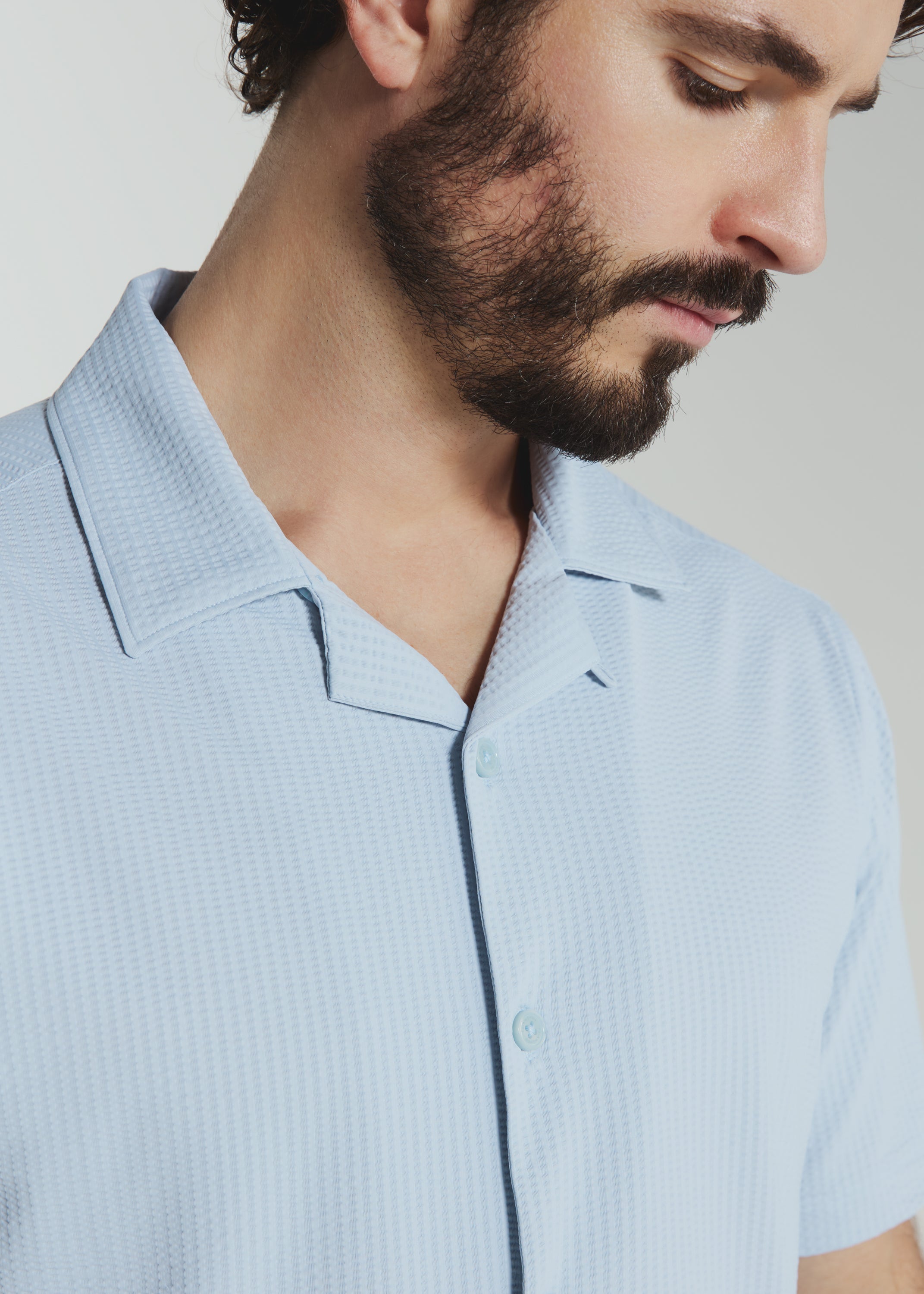 Sutherland Camp Shirt Powder Blue