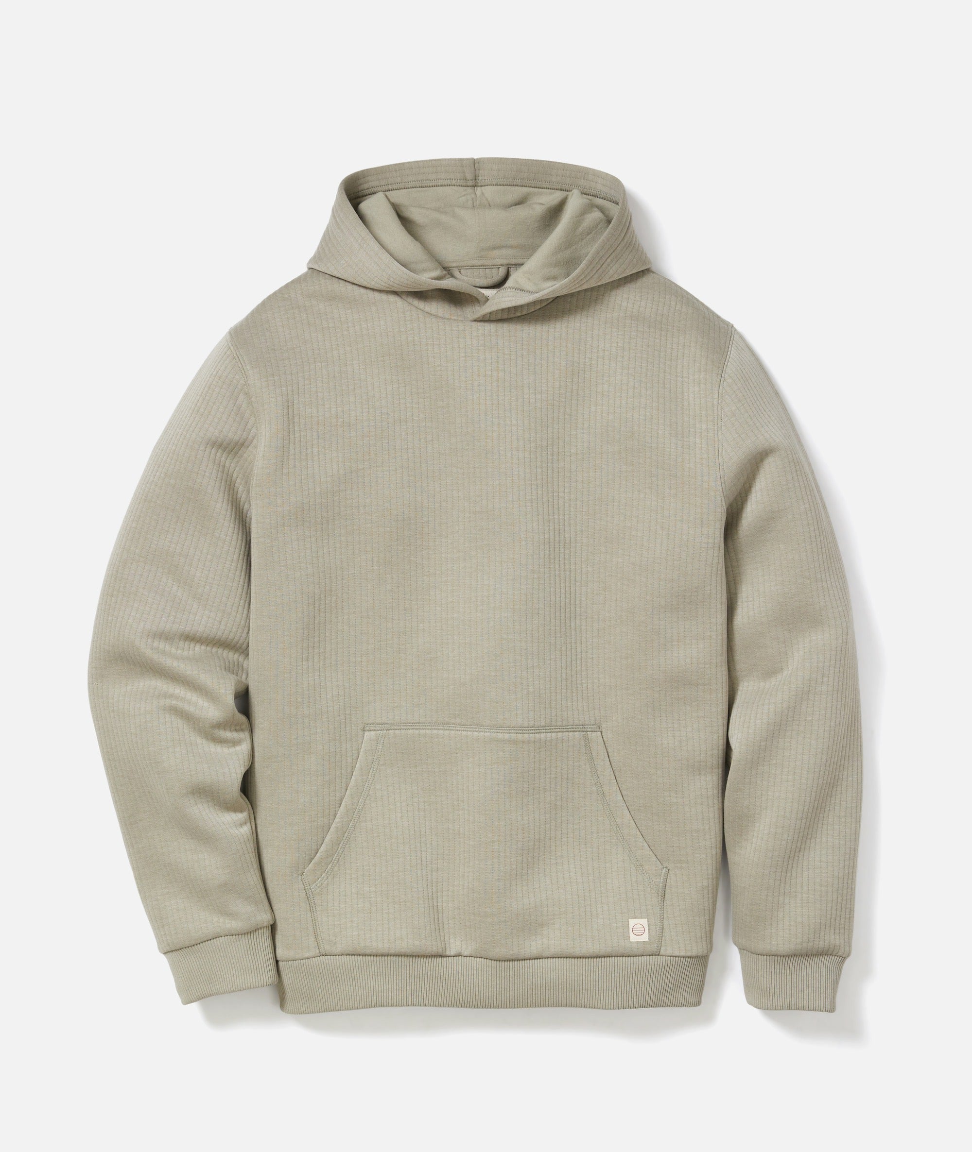 Corbet Quilted Hoodie Taupe