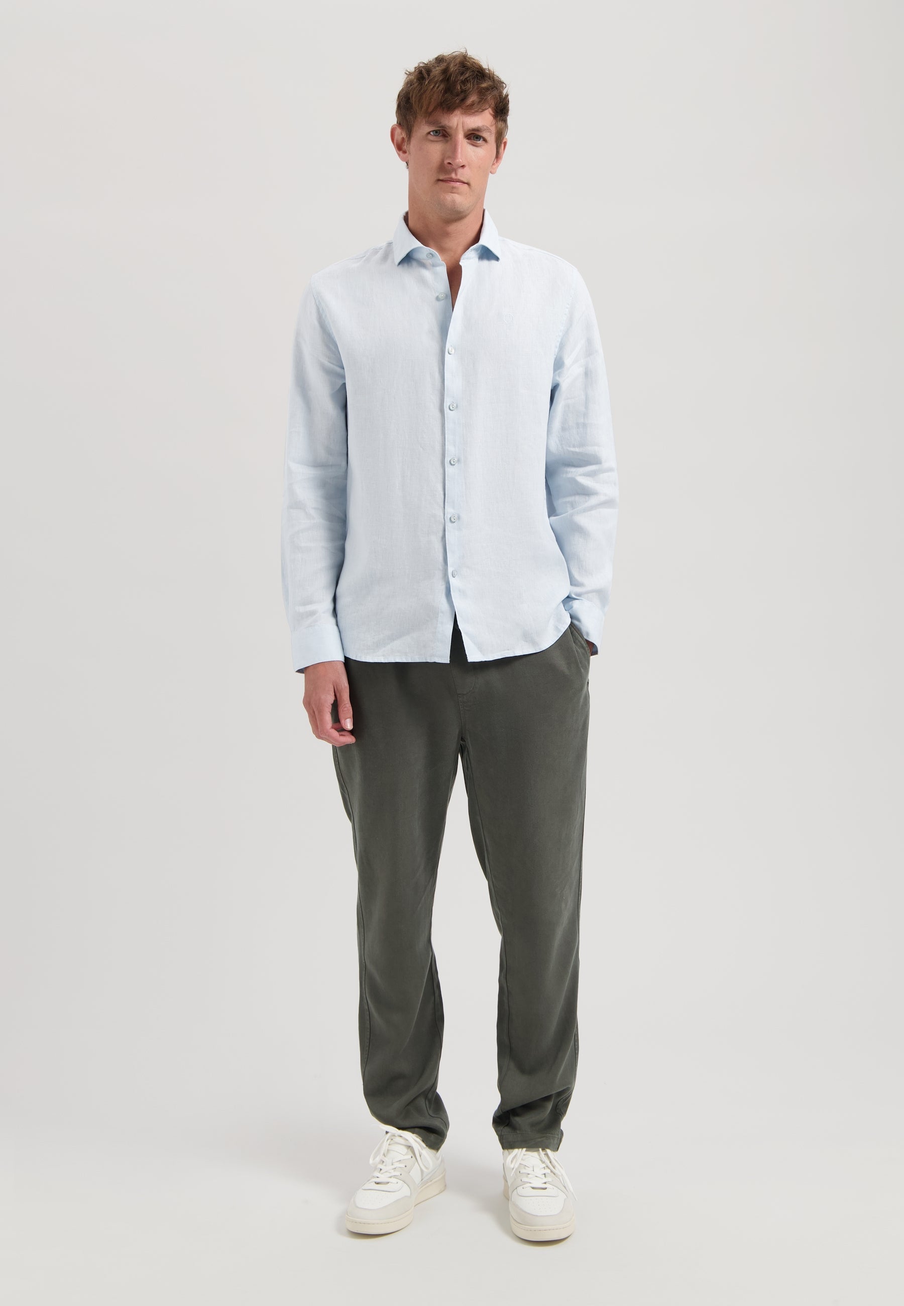 Jagger Linen Shirt Light Blue