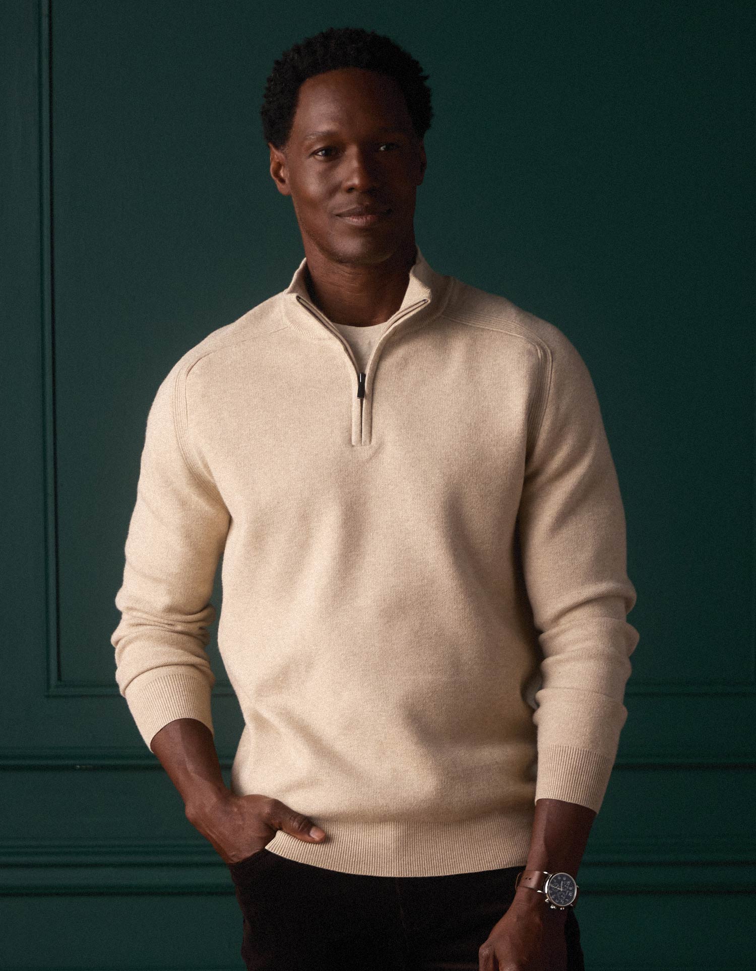 Coopers Landing Quarter Zip Oatmeal