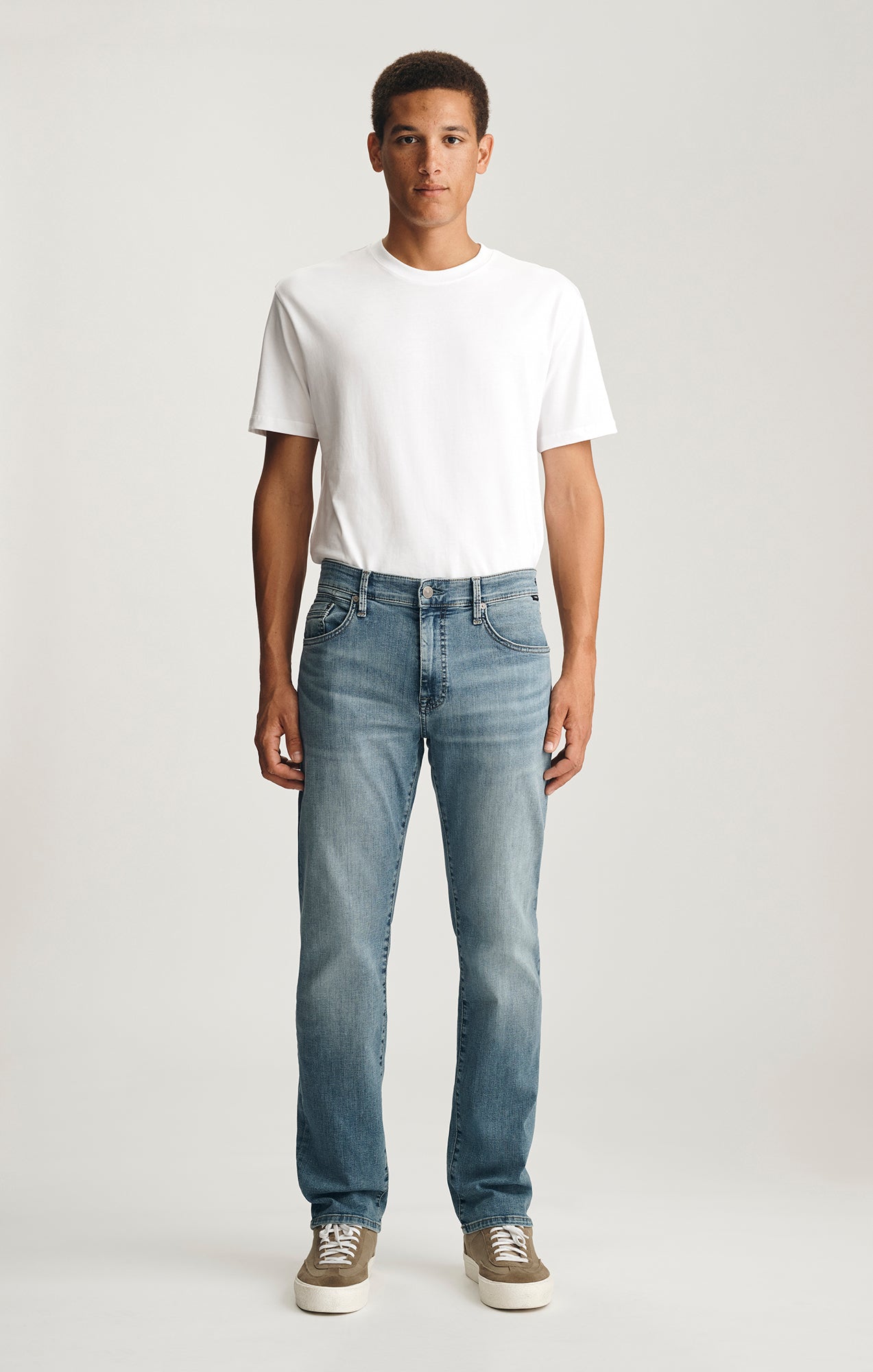 Zach Straight Leg Light Brushed Organic Vintage