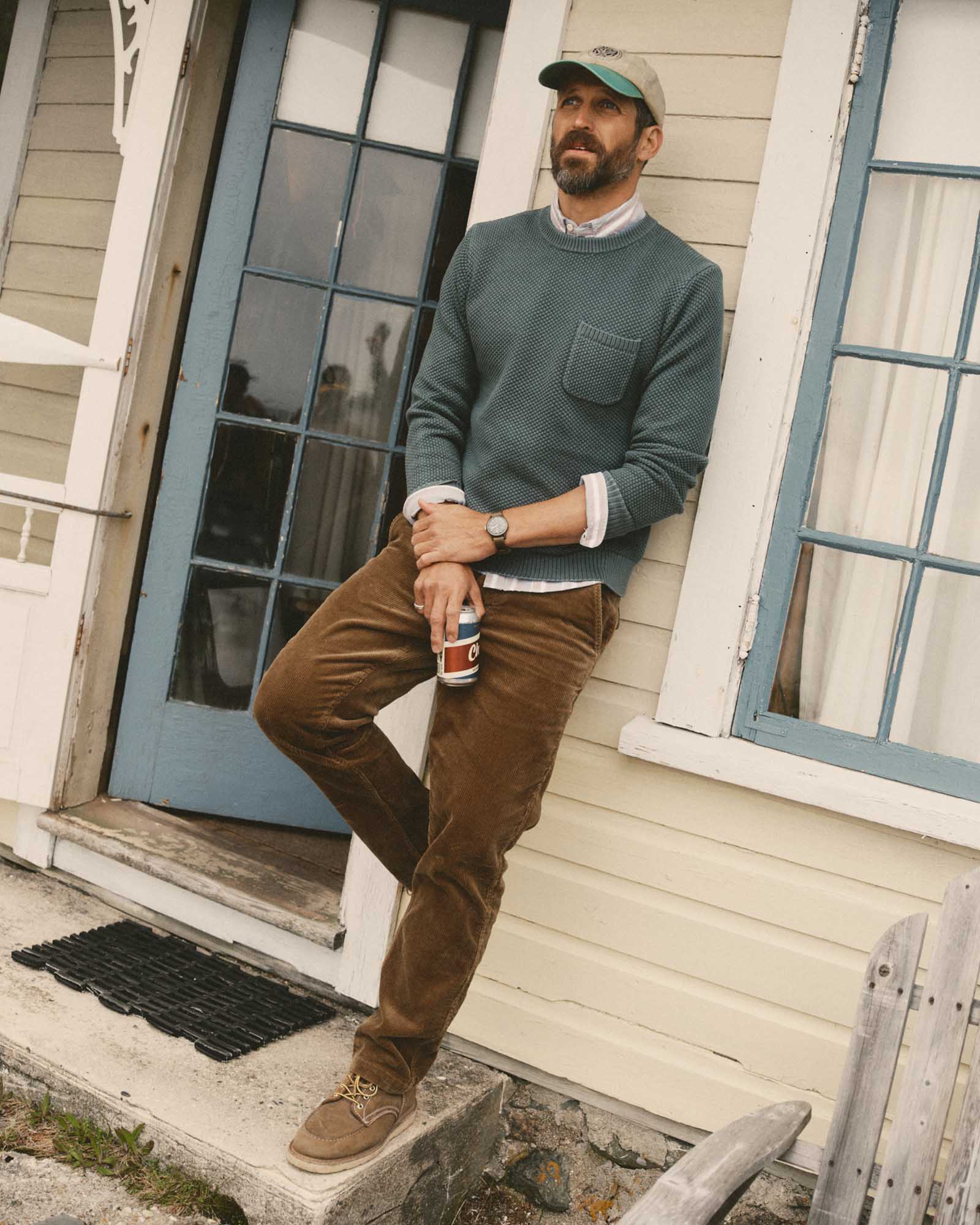 The Crawford Crew Sweater Faded Spruce