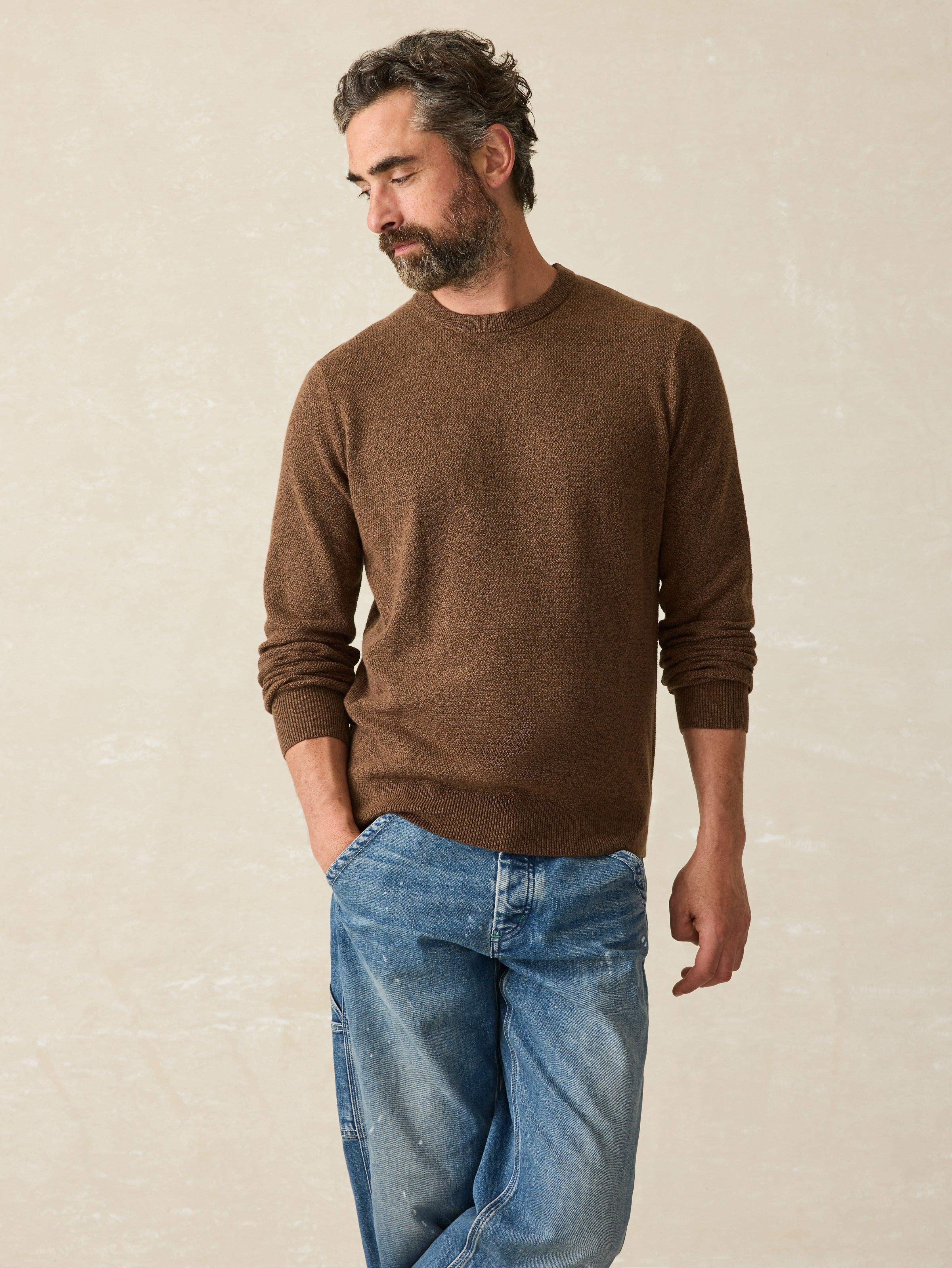 Jackson Crew Sweater II Trail Brown Heather