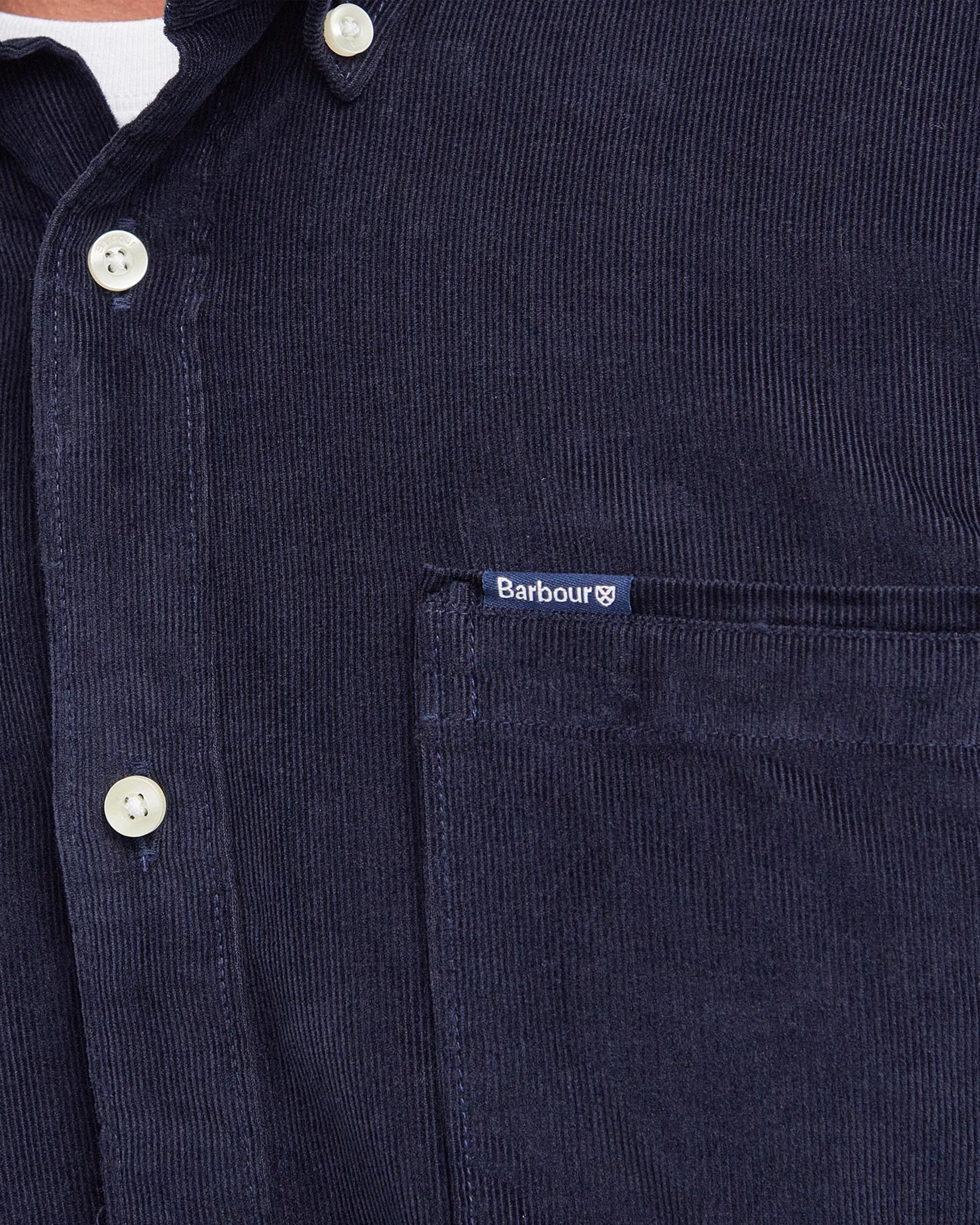 Ramsey Tailored Cord Shirt Navy