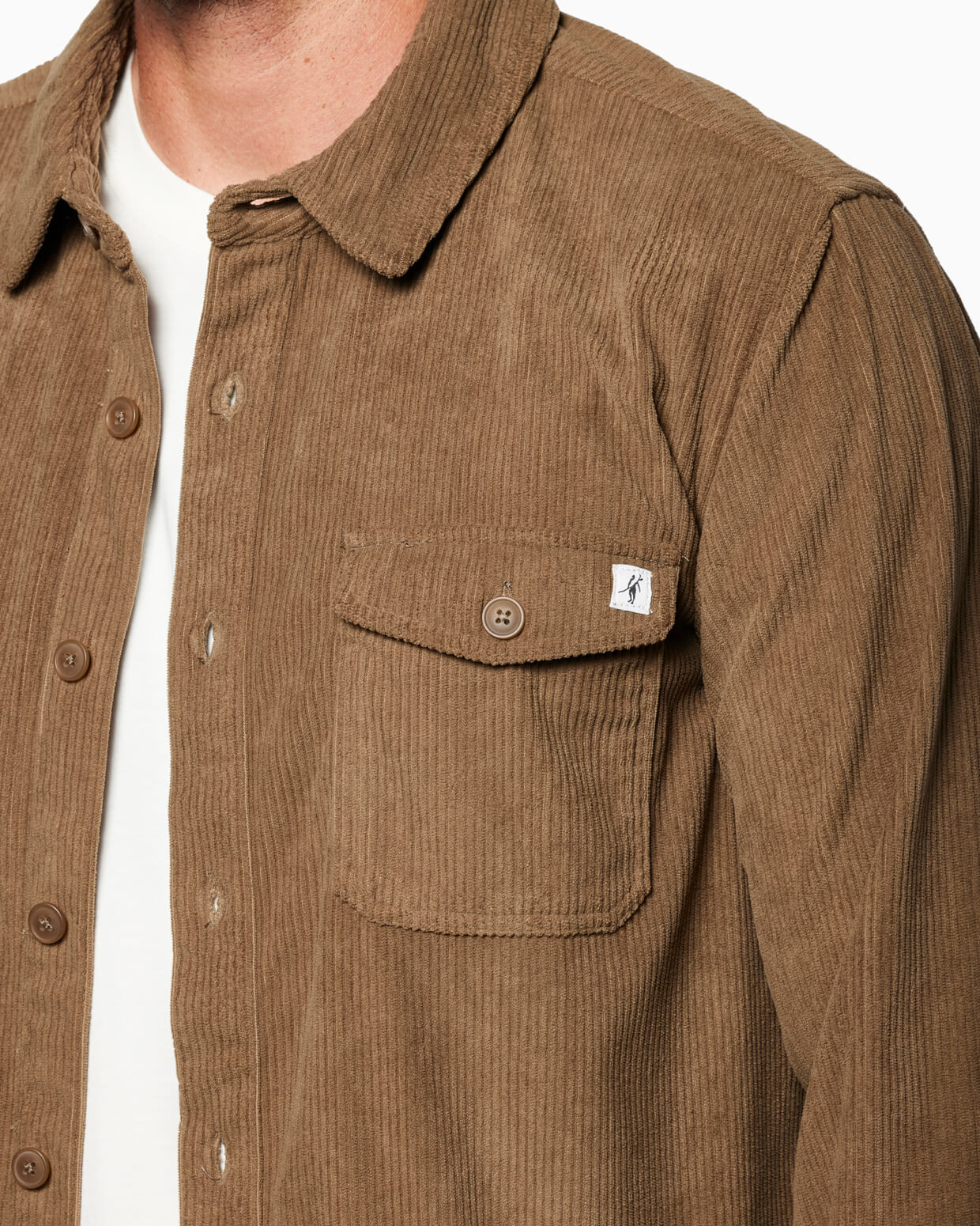 Sunridge Corduroy Shirt Coffee