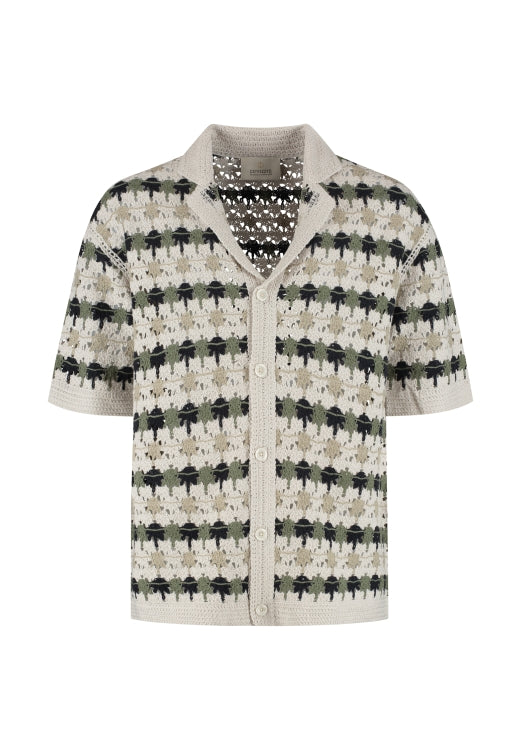 Lonell Knit Shirt Silver Birch