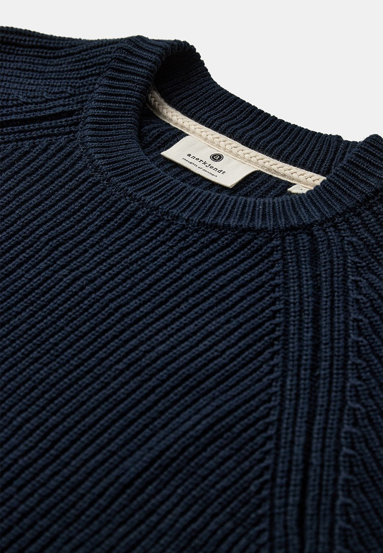 Aksune Patent Knit Sky Captain